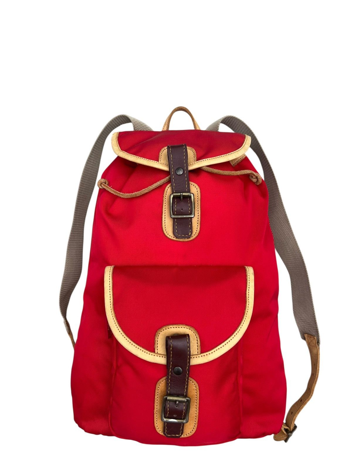 Porter Vintage Porter by Yoshida Red Nylon Leather Backpack Bag Size ONE SIZE - 8 Thumbnail