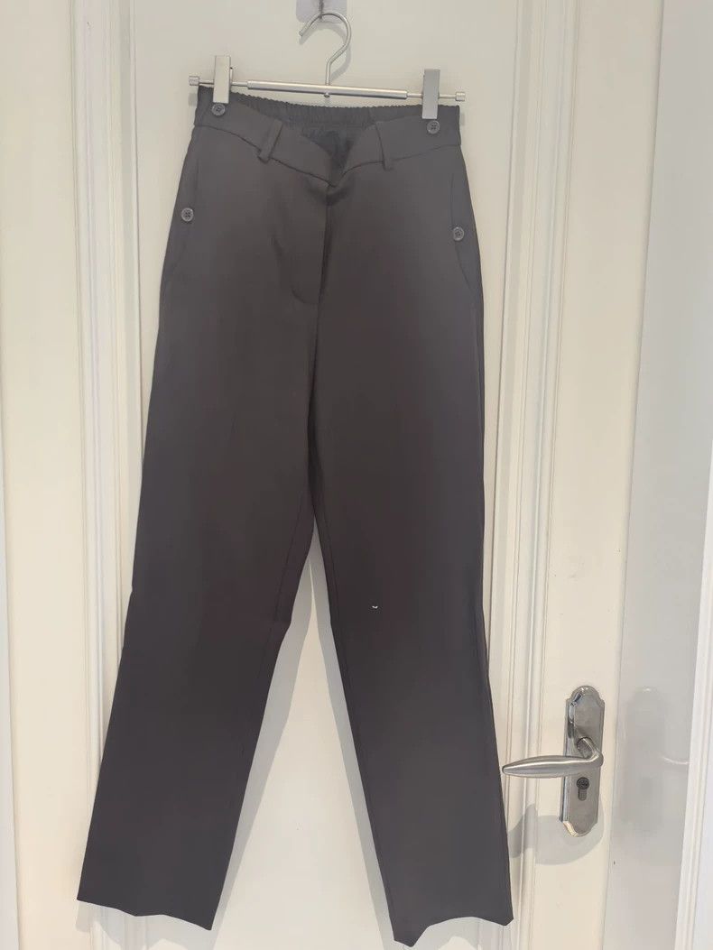 Helmut Lang HELMUT LANG size0 Dark brown suit pants Size 27" / US 4 / IT 40 - 1 Thumbnail