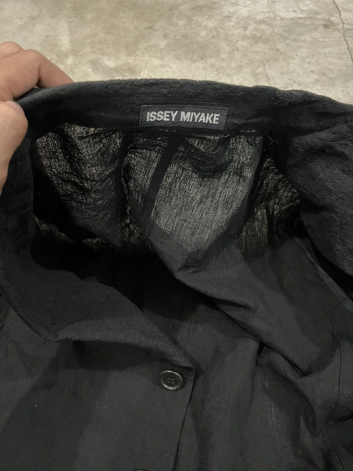 Issey Miyake × Vintage SS04 Issey Miyake Men Linen Blazer Jacket Size 36S - 9 Thumbnail