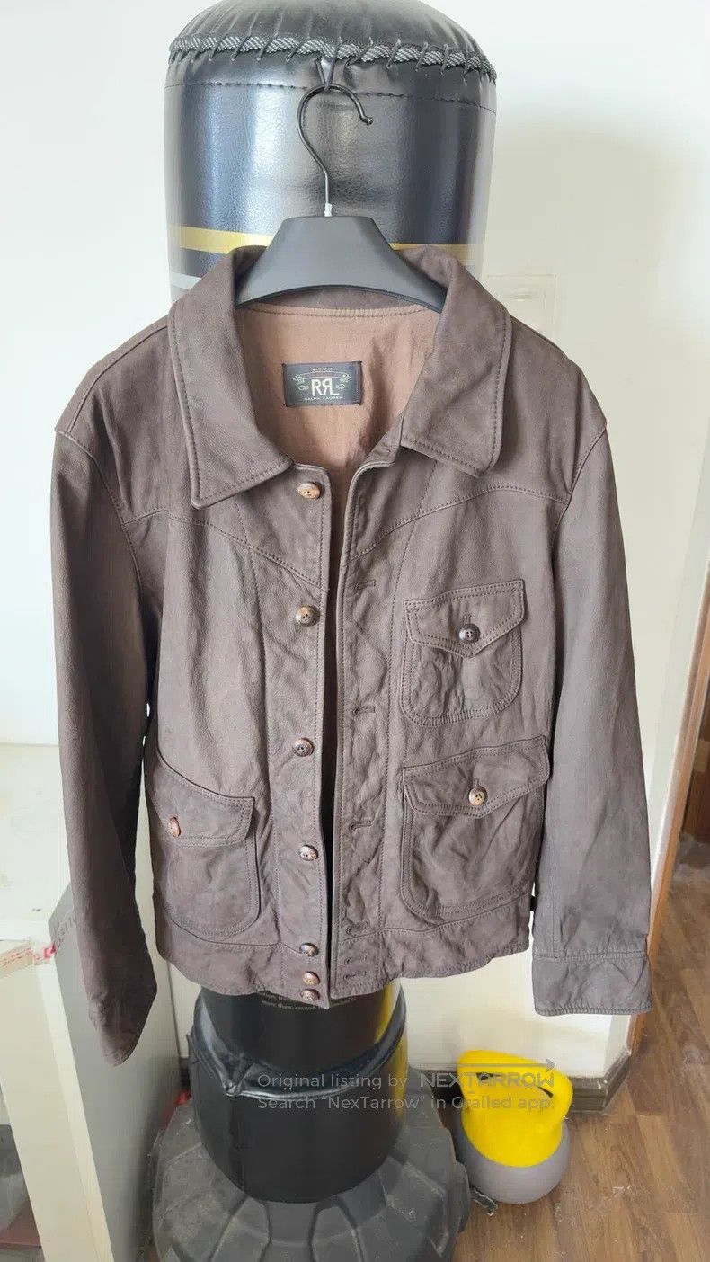 RRL Ralph Lauren RRL Ralph Lauren Leather Three-pocket Jacket Size US M / EU 48-50 / 2 - 2 Thumbnail