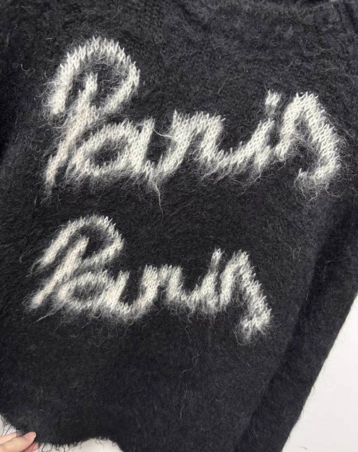 Saint Laurent Paris Saint Laurent (SLP) 22SS Mohair "Paris" Slogan Sweater Size US S / EU 44-46 / 1 - 3 Thumbnail
