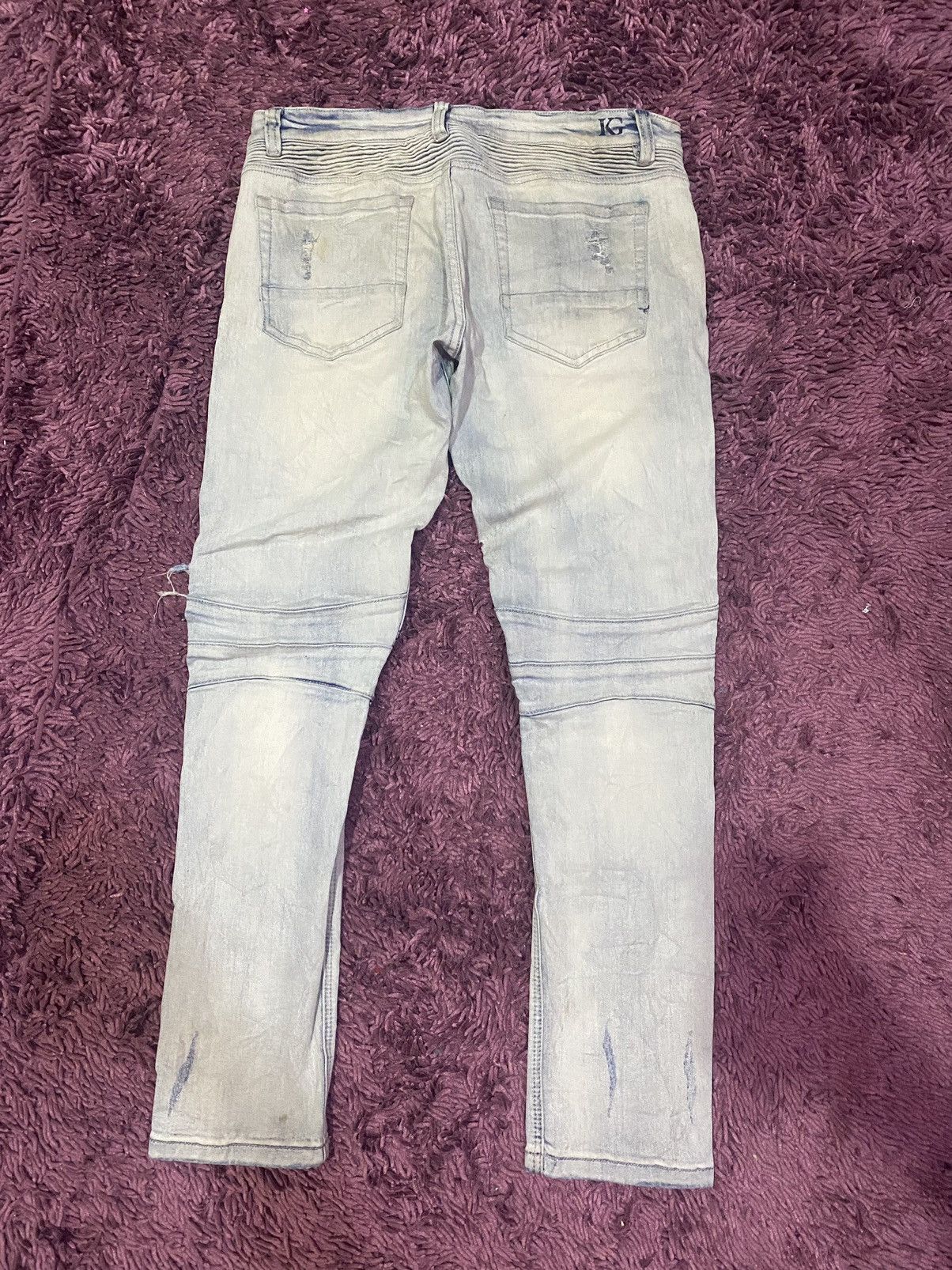 Japanese Brand × Vintage Vintage Kilogram Light Blue Men Custom Skinny Jeans Size US 34 / EU 50 - 2 Thumbnail