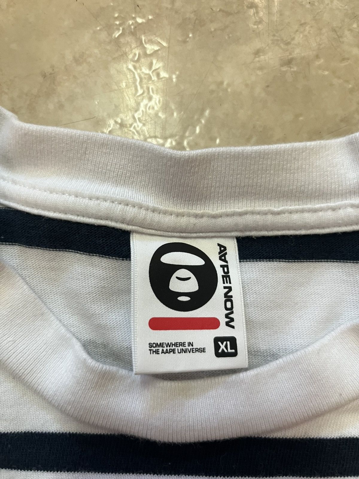 Aape AAPE/BAPE stripped long sleeve shirt Size US XL / EU 56 / 4 - 3 Thumbnail