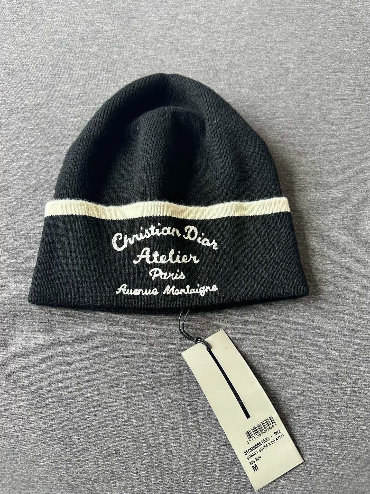 Dior Dior Black Classic Knit Hat Size ONE SIZE - 1 Thumbnail