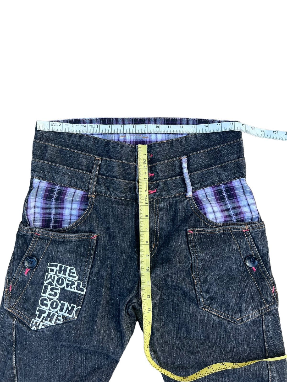Japanese Brand Rare! Rimaster Japan Triple Waist Denim Jeans Size US 32 / EU 48 - 3 Thumbnail