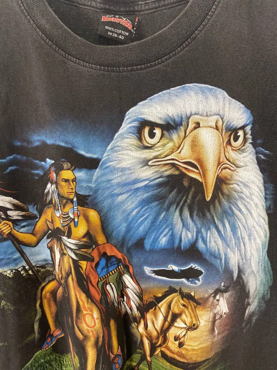 Vintage Vintage Sleeveless Indian Eagle USA T Shirt Size US M / EU 48-50 / 2 - 3 Thumbnail