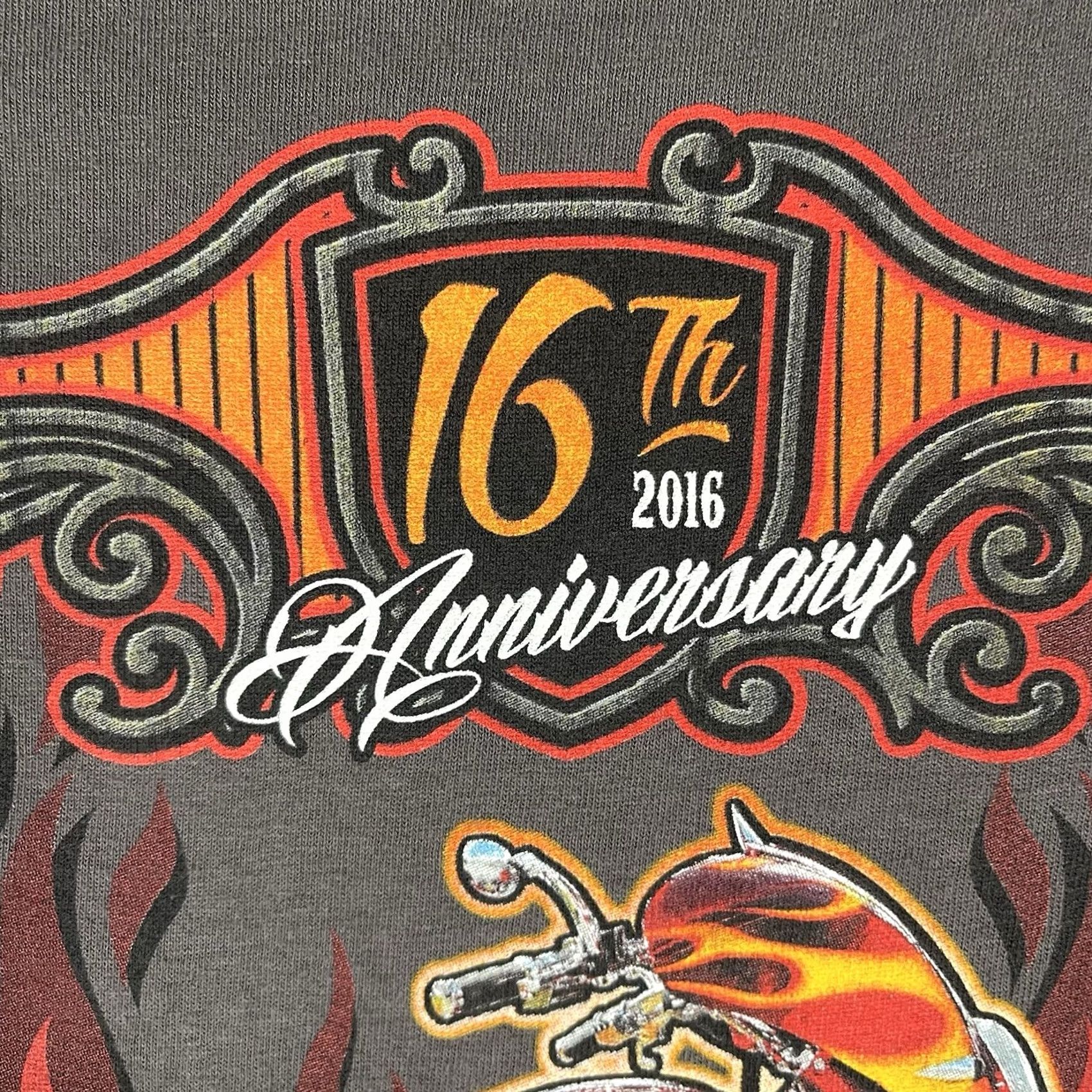 Vintage VINTAGE Del Marva Bike Week 2016 T Shirt 3XL Gray Motorcycle Repair Chopper Biker Wear Size US XXL / EU 58 / 5 - 4 Thumbnail