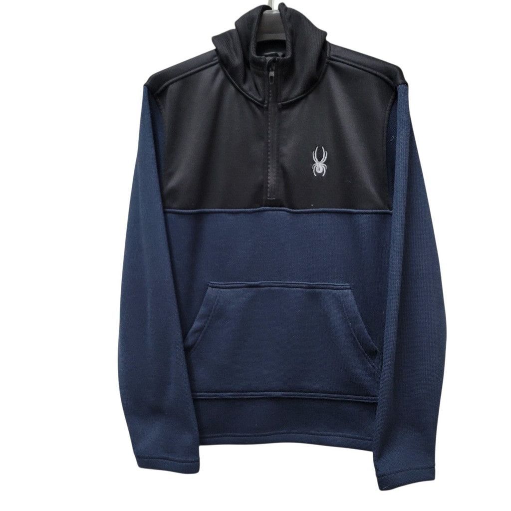 Spyder Spyder Men Quarter-Zip Long-Sleeves Hoodie Sweatshirt Medium Size US M / EU 48-50 / 2 - 2 Thumbnail