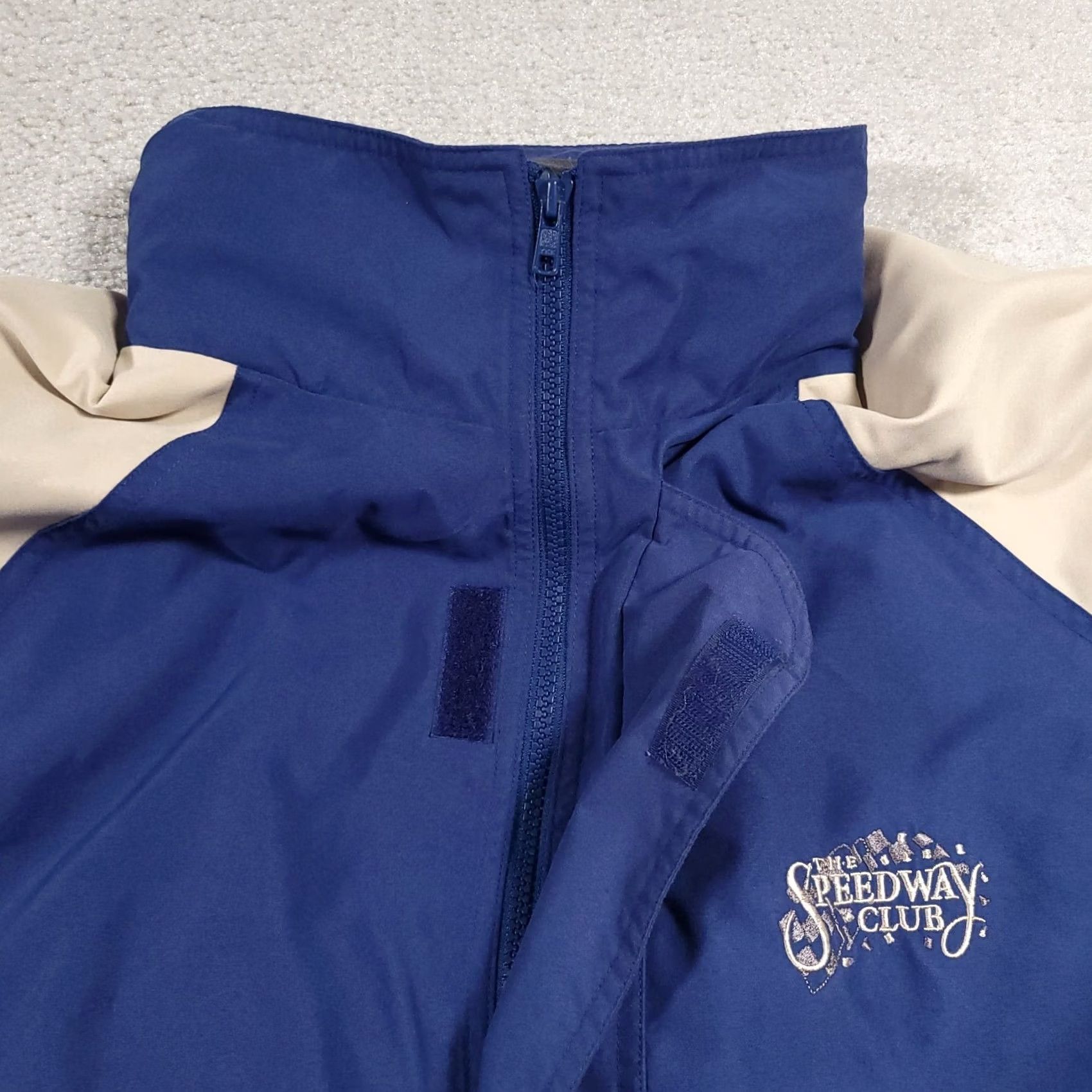 Vintage VINTAGE Winner Mate Jacket Bomber Hood Mens XL Blue The Speedway Club Jacket Size US XL / EU 56 / 4 - 4 Thumbnail