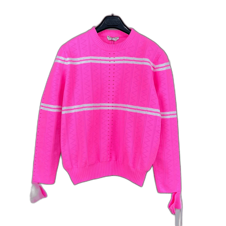 Fendi Fendi Pink Bow Knit Sweater Size 42 Size L / US 10 / IT 46 - 1 Thumbnail