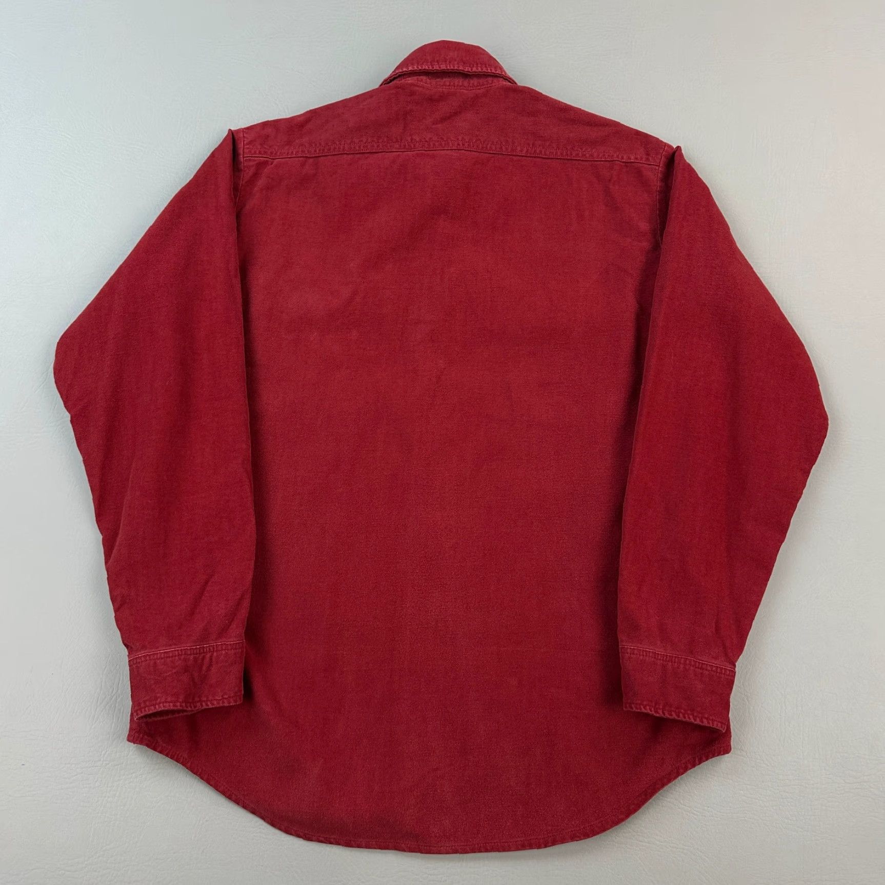 Vintage VINTAGE St Johns Bay Shirt Mens Medium Red Chamois Flannel Hunting USA 70s 80s Size US M / EU 48-50 / 2 - 6 Thumbnail