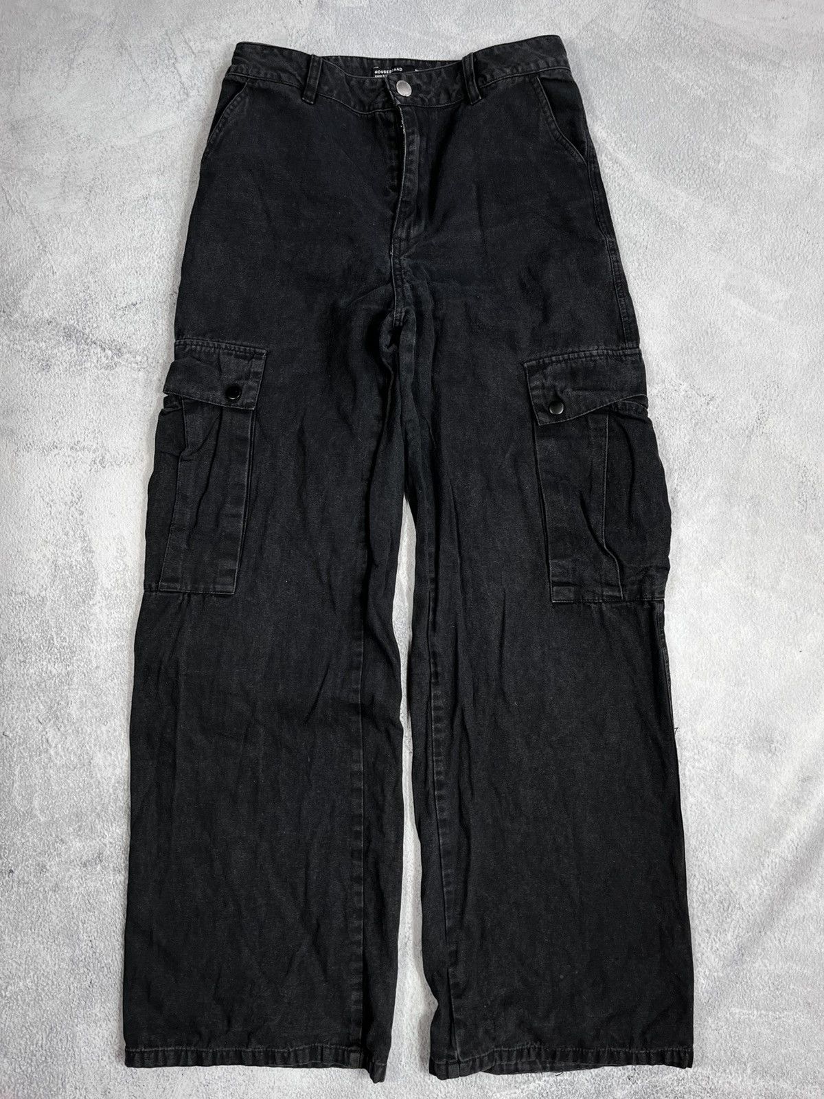 Japanese Brand × Vintage Vintage Y2K baggy flared faded cargo pants streetwear M Size 30" / US 8 / IT 44 - 4 Thumbnail