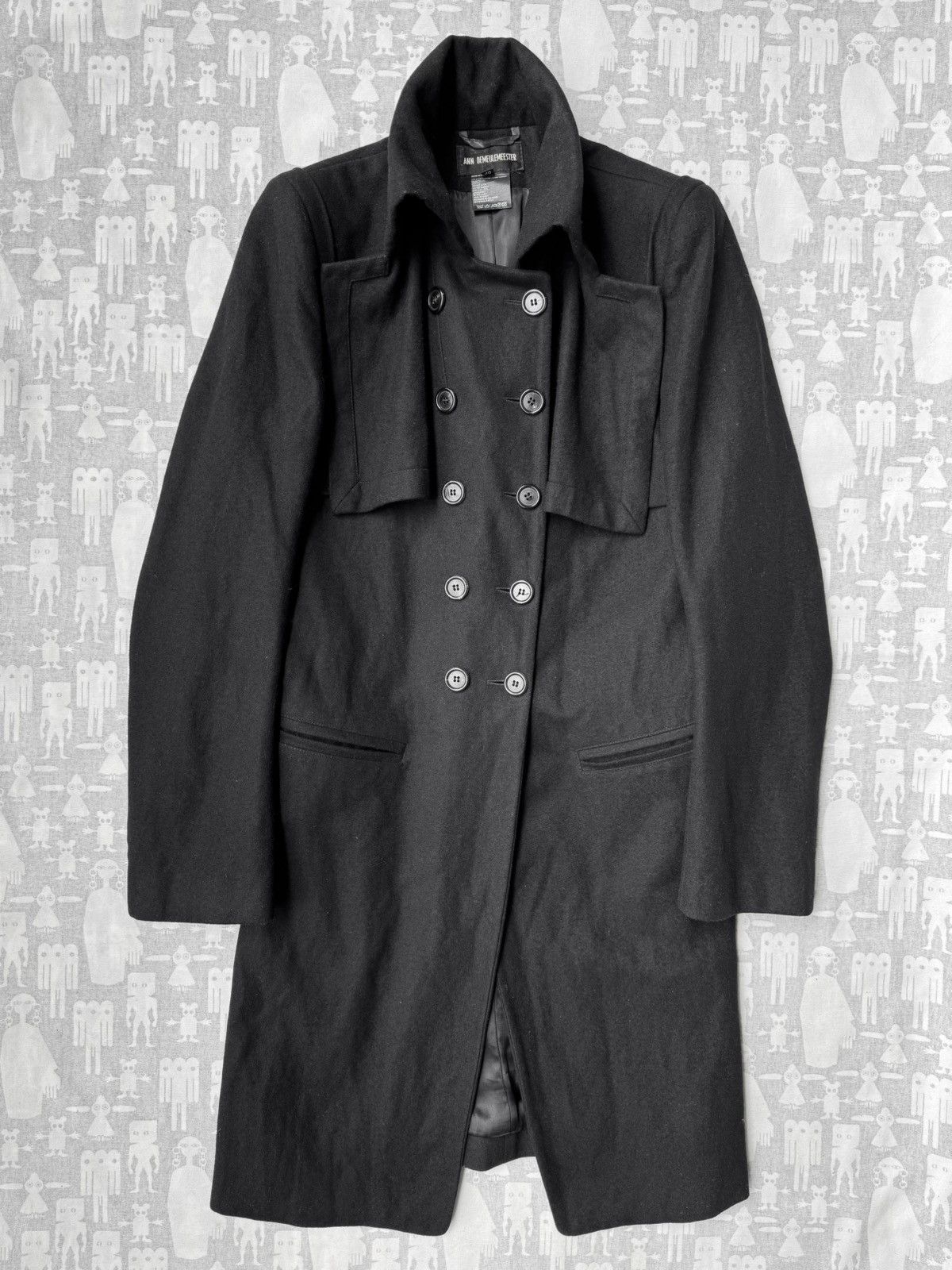 Ann Demeulemeester Ann Demeulemeester AW03 Double Breasted Wool Frock Coat Size S / US 4 / IT 40 - 1 Thumbnail
