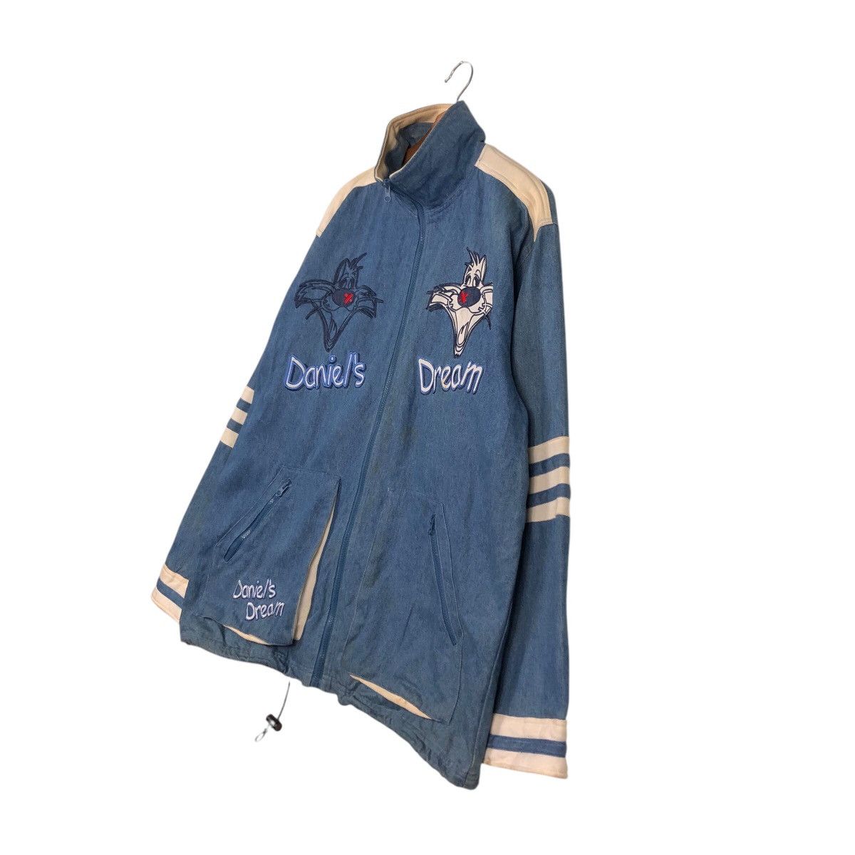 Cartoon Network 📌Vintage Zipper Denim Jacket New York Club Cartoon Big Logo Size US M / EU 48-50 / 2 - 3 Thumbnail
