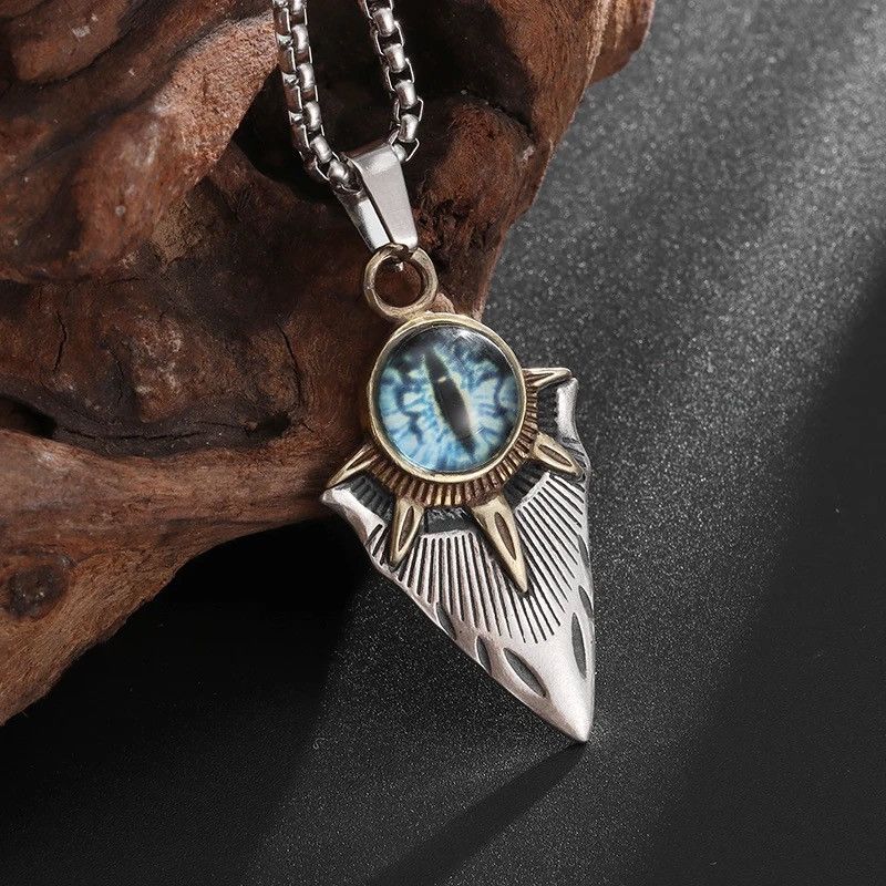 Jewelry Blue Evil Eye Devil Necklace Size ONE SIZE - 4 Thumbnail