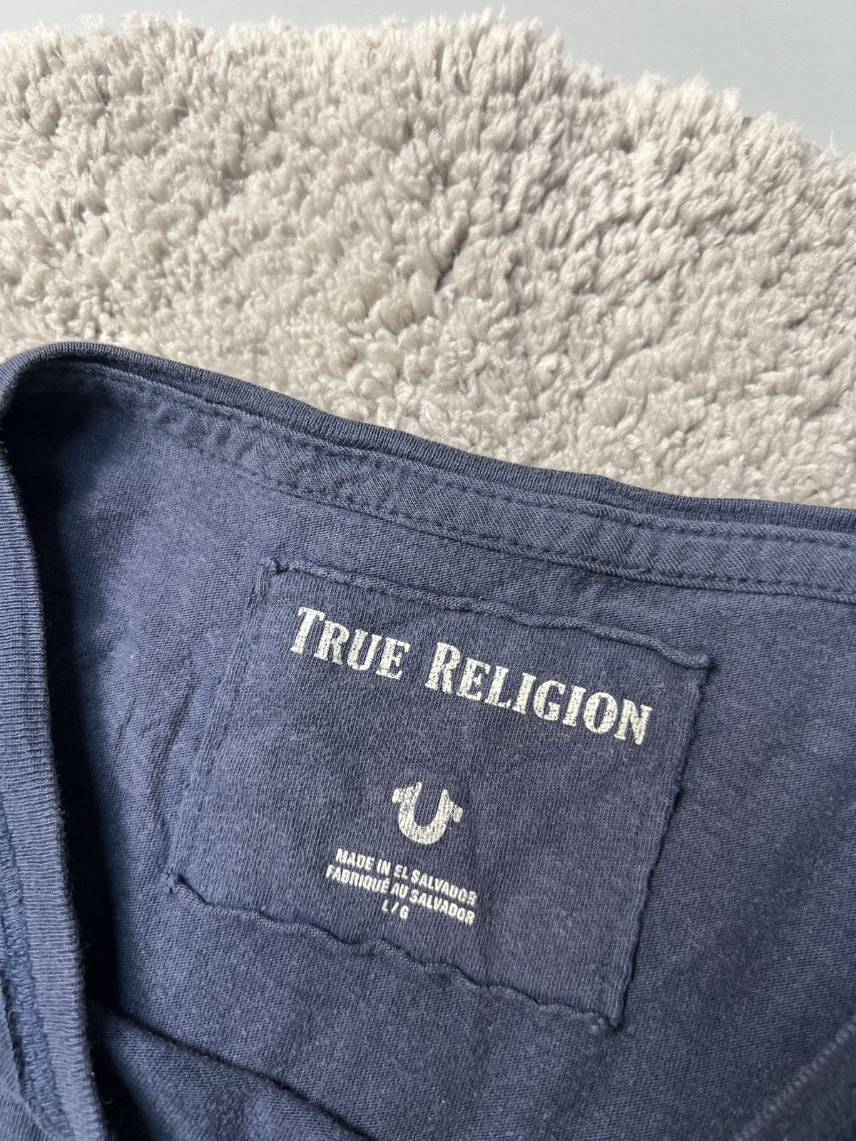 True Religion × Vintage Rare True Religion Big Logo T-Shirt Vintage Size US L / EU 52-54 / 3 - 4 Thumbnail