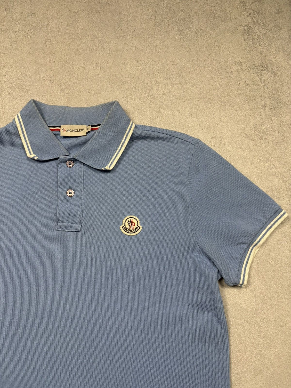 Moncler Moncler Maglia Polo Manica Corta Logo Patch Polo Shirt S Size US S / EU 44-46 / 1 - 2 Thumbnail