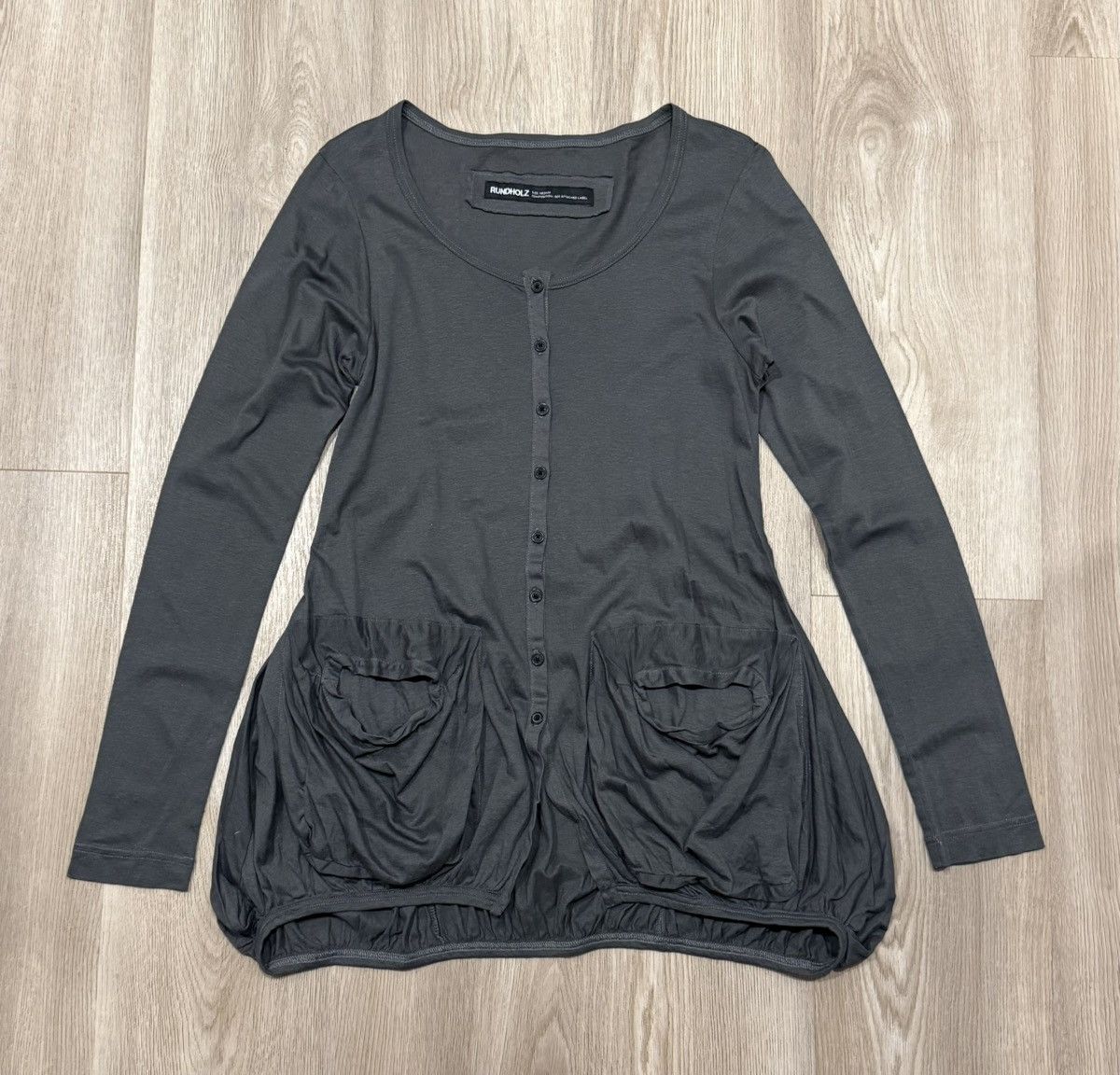 Rundholz Rundholz Black Label Thin Knit Gray Cardigan Avant Garde Size M / US 6-8 / IT 42-44 - 1 Thumbnail
