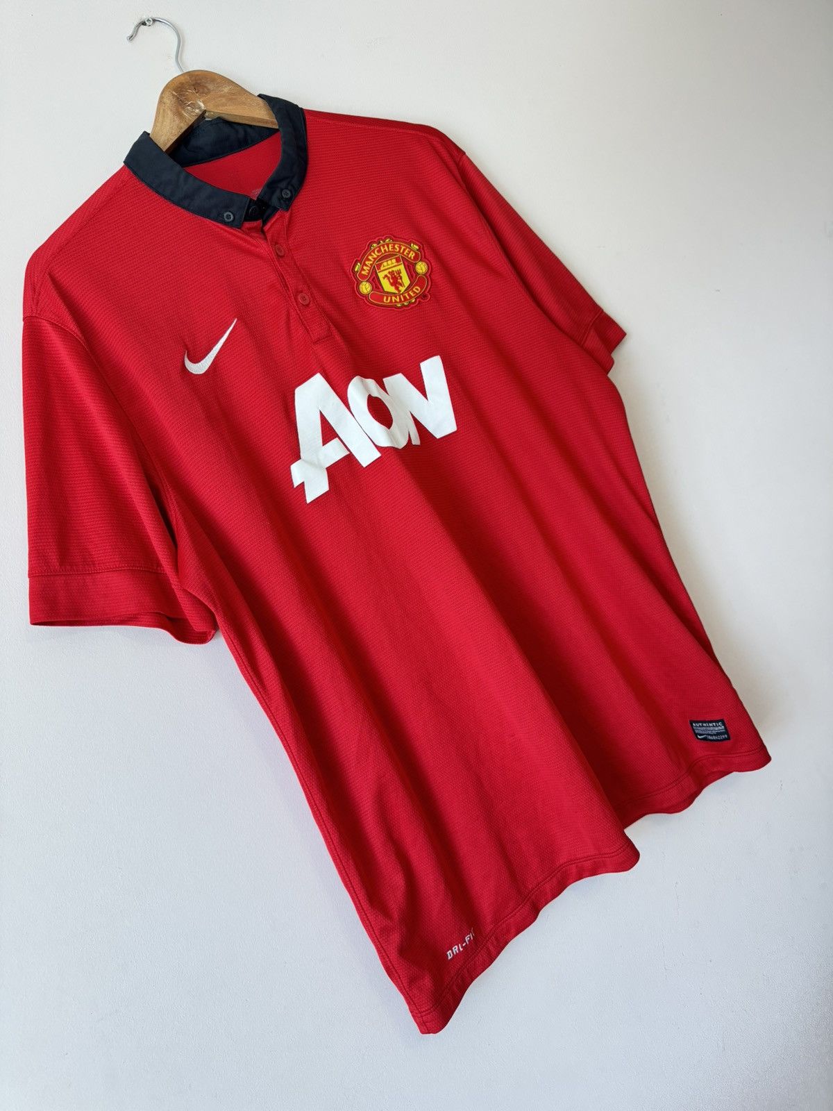 Nike Manchester United 2014-2015 Home Soccer Jersey Shirt Kit Size US XXL / EU 58 / 5 - 5 Thumbnail