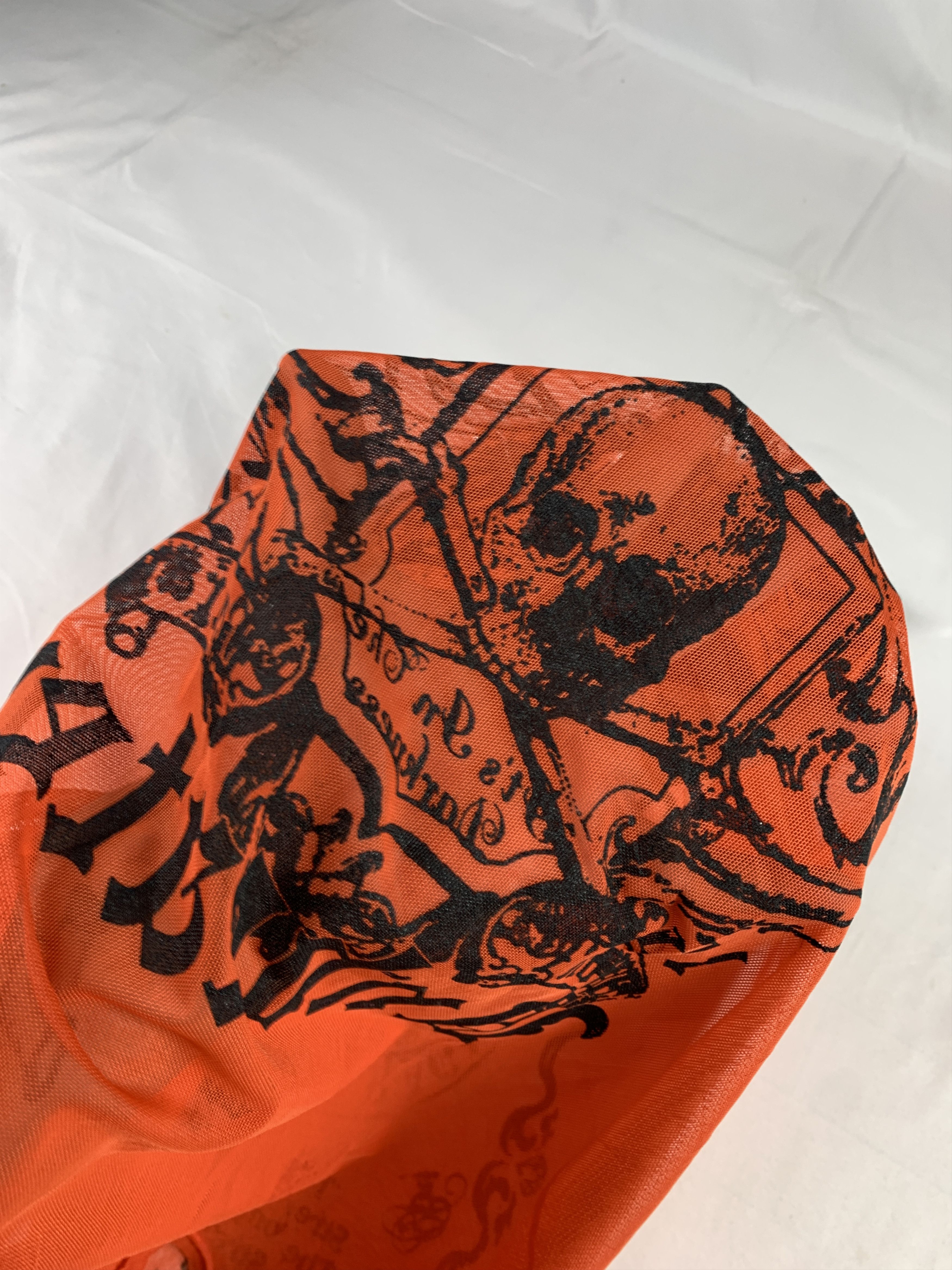 Japanese Brand Opemine Skull Poem Mesh Trim Jersey (Free) Size ONE SIZE - 8 Thumbnail