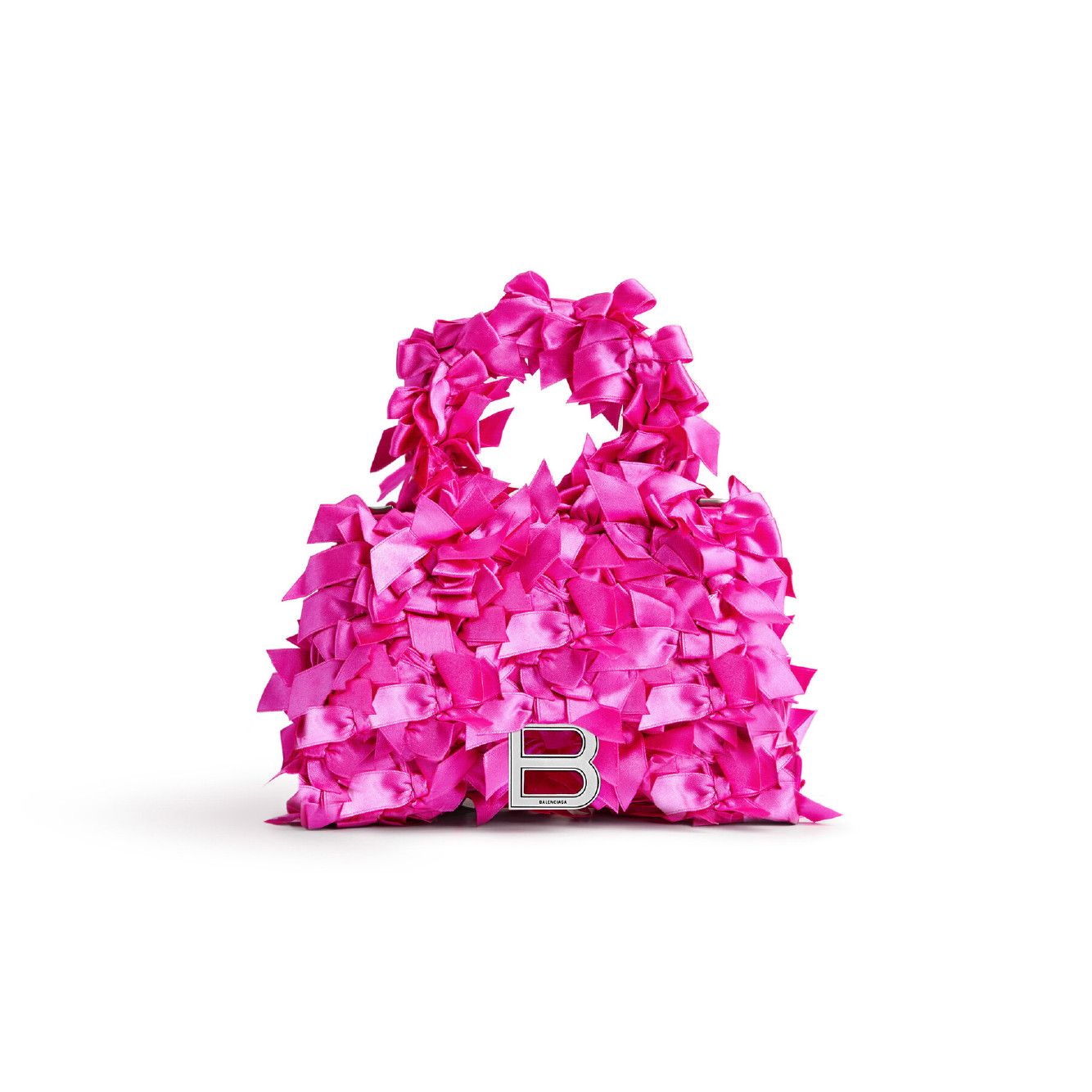 Balenciaga o1tr1nto0525 Size: OS / Hourglass XS Handbag Satin Bows Size ONE SIZE - 1 Thumbnail