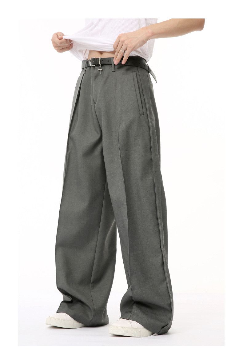 Japanese Brand Male Suit Pants New High Three Dimensional Size US 33 - 2 Thumbnail