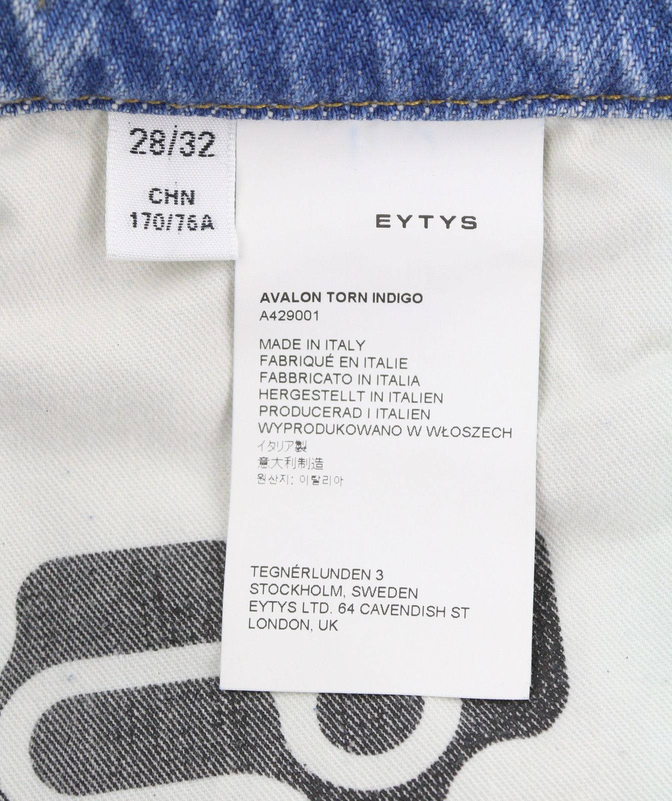 Eytys AVALON TORN INDIGO BOOTCUT W28/L32 RRP370 88888 Size 28" / US 6 / IT 42 - 9 Thumbnail