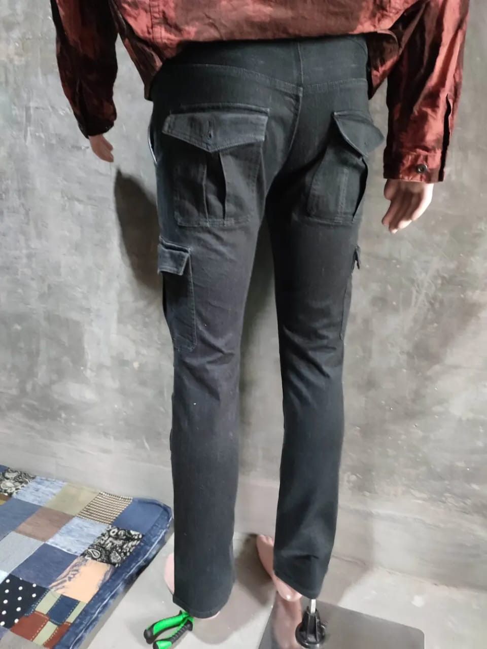 Katharine Hamnett London Hamnett Stripe Cargo Low Rise Pants Size US 29 - 11 Thumbnail