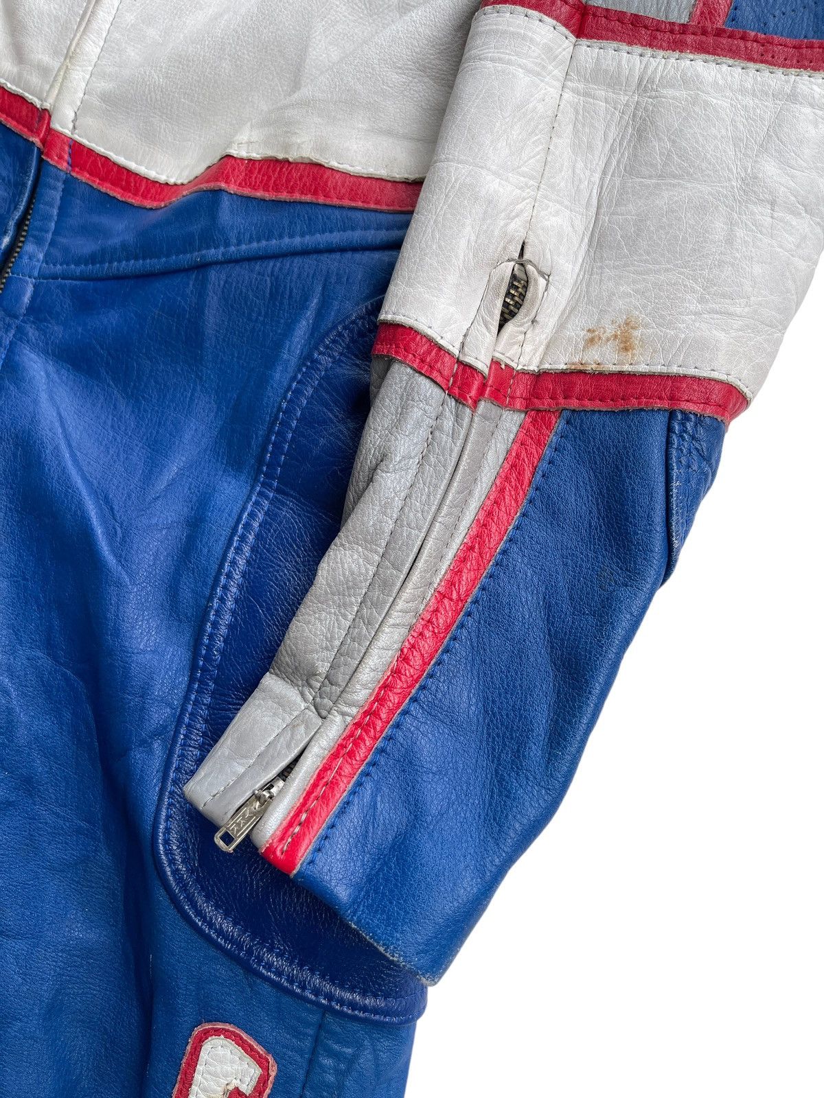 Japanese Brand Vintage 80s Kadoya Leather Racing Suit Size US 28 / EU 44 - 18 Thumbnail