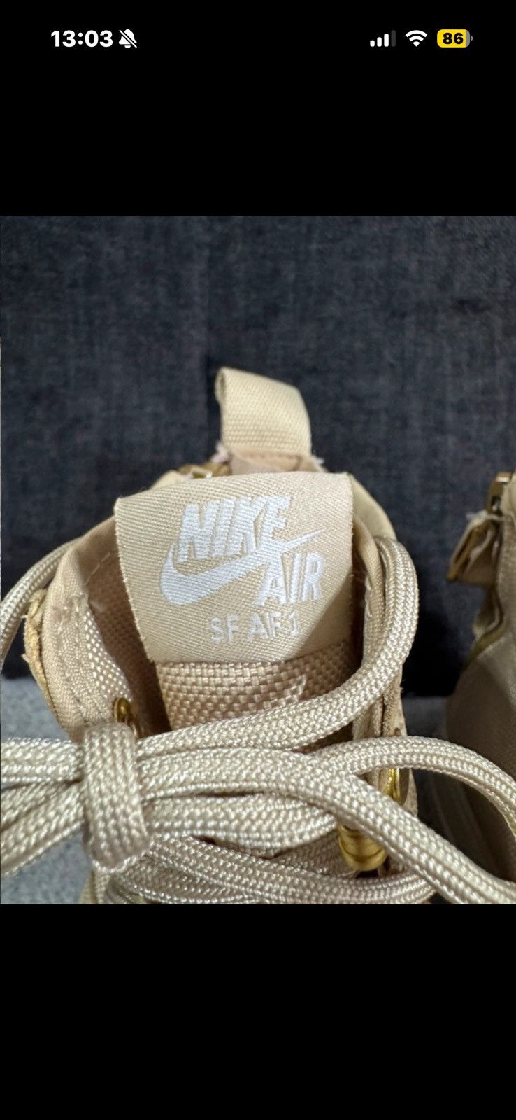 Nike Nike SF AF1 Mid Air Force 1 Mushroom Light Bone 2017 size 40 Size US 10 / IT 40 - 11 Thumbnail