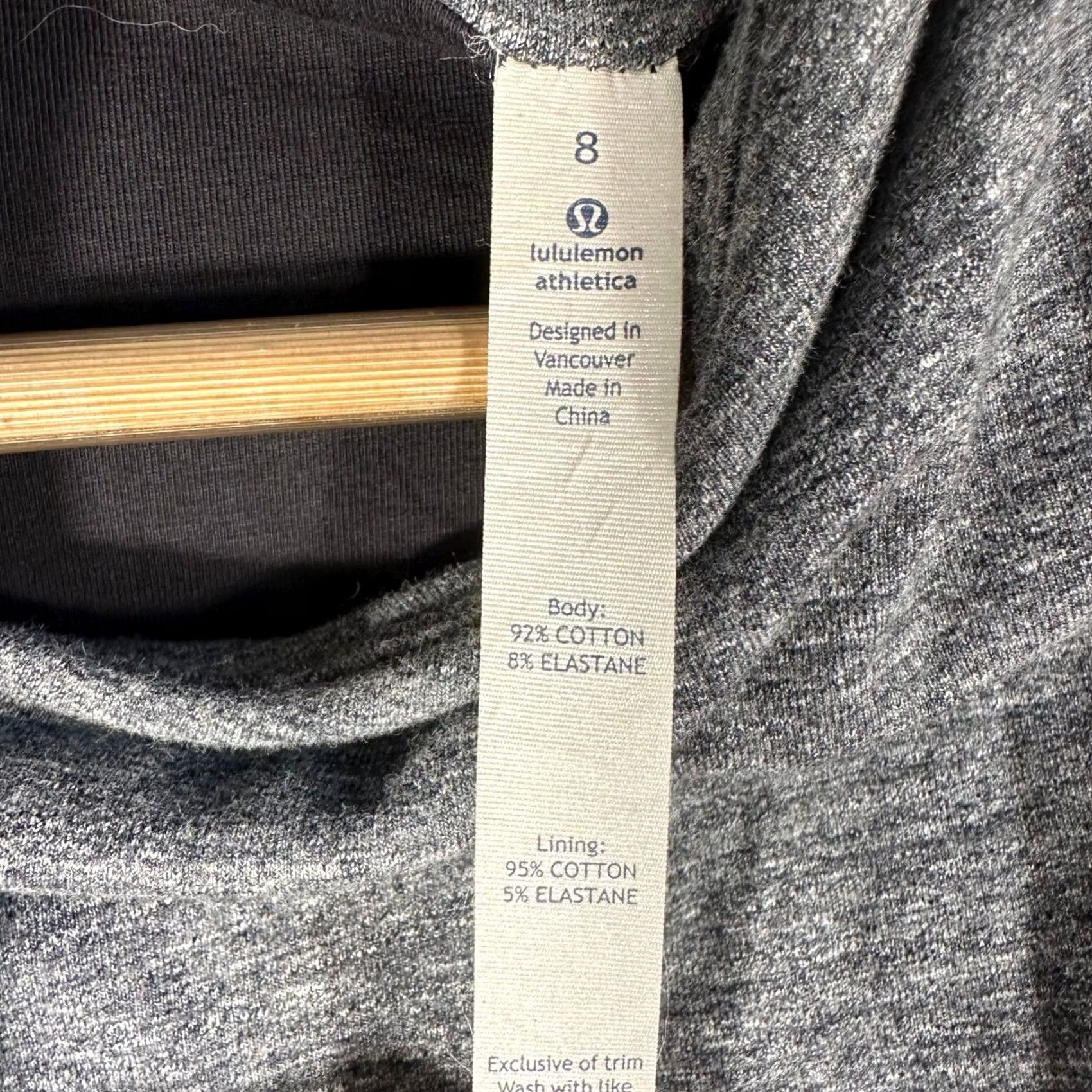 Lululemon VINTAGE Lululemon Thats a Wrap Cardigan Grey Heathered Asymmetrical Snap Long Sleeve Size 8 Womens Sweater Size M / US 6-8 / IT 42-44 - 5 Thumbnail