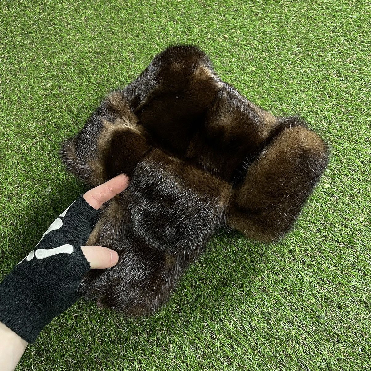 Vintage Vintage Y2K Fuzzy Beanie Mohair Alt Streetwear Baggy Boxy OS Size ONE SIZE - 4 Thumbnail