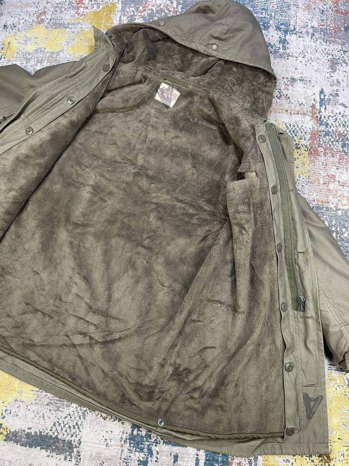 Vintage Vtg 80s German Army Cold Weather Field Parka Size US L / EU 52-54 / 3 - 12 Thumbnail