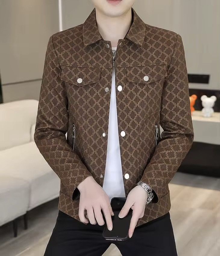 Japanese Brand Slim Fit Casual Jacket Korean Style Plaid Streetwear Size US XL / EU 56 / 4 - 1 Thumbnail