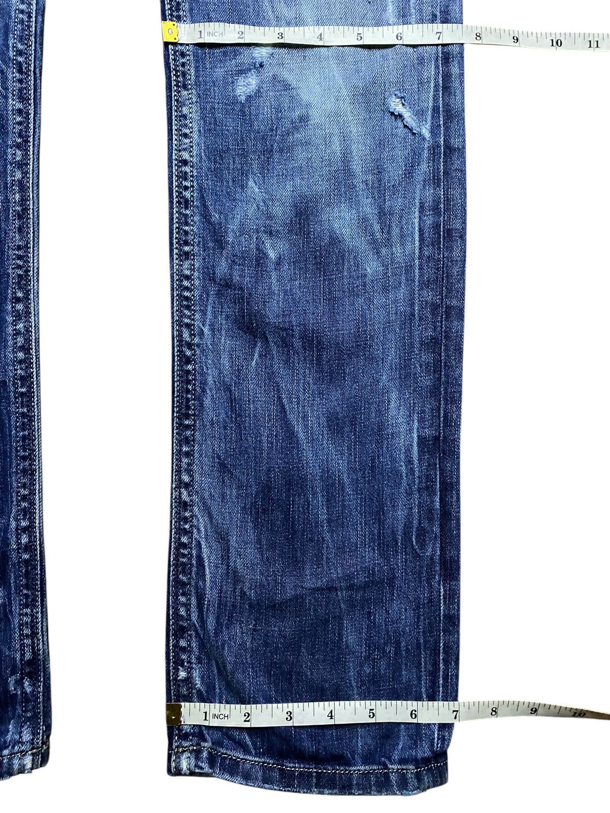 Diesel Vintage Diesel Thanaz Faded Wash Distressed Skinny Jeans Size US 34 / EU 50 - 14 Thumbnail
