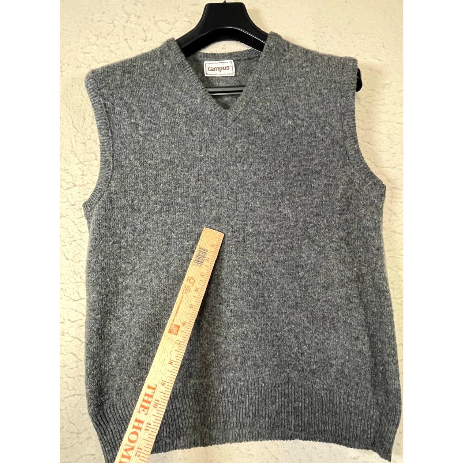 Vintage VINTAGE Campus Vest Mens L Gray Wool Blend Sleeveless Casual 90s See All Pics Size US L / EU 52-54 / 3 - 5 Thumbnail