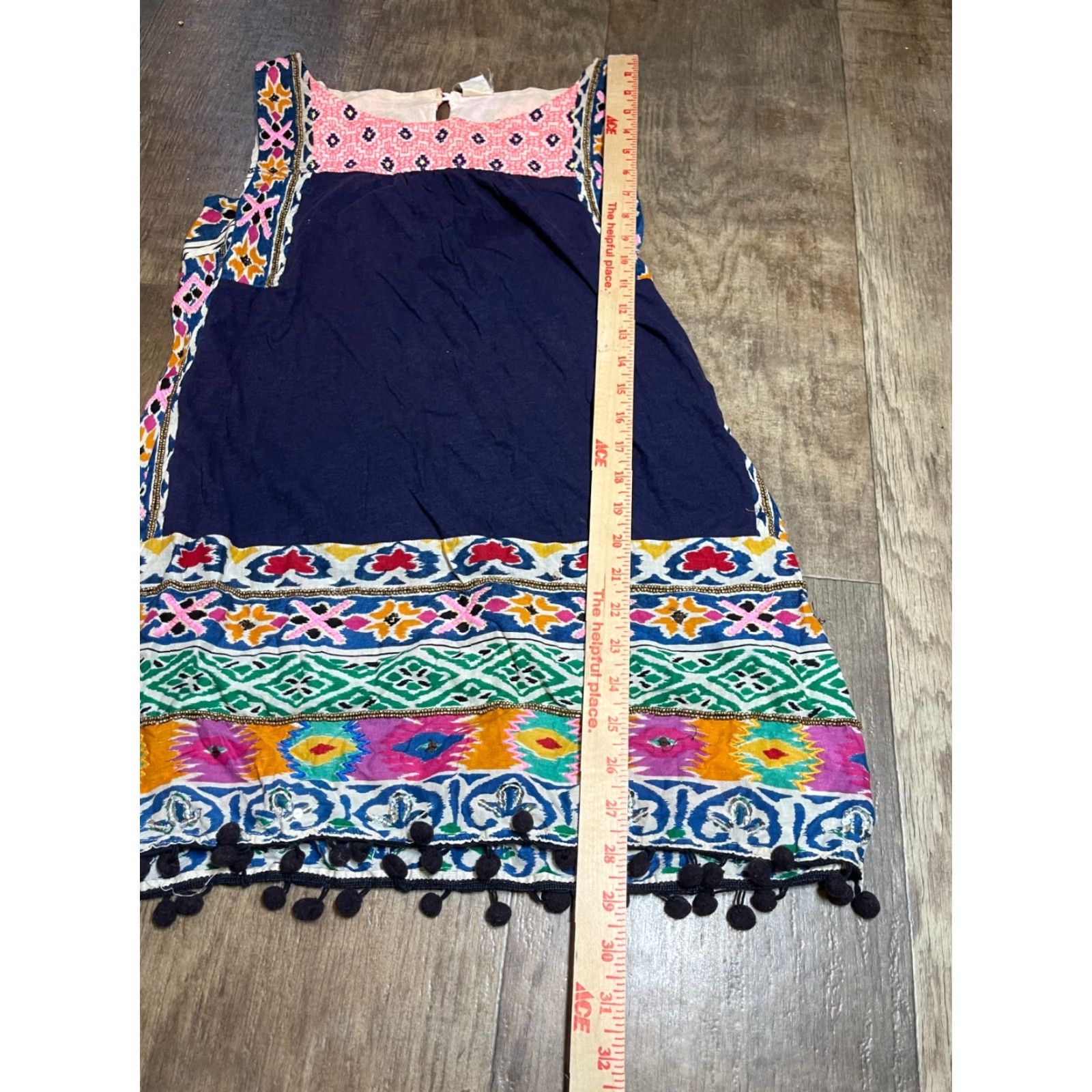 Anthropologie AKEMI+KIN Anthropologie Top Womens Sleeveless Colorful Blouse Shirt 30" Chest Multicolor Spring Summer Fall Womens Size 4XL / US 24-26 - 2 Thumbnail
