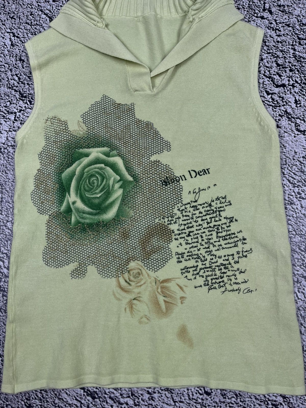 Japanese Brand Vintage Sleeveless Polo Tank Top Floral Print Retro Style Size S / US 4 / IT 40 - 2 Thumbnail