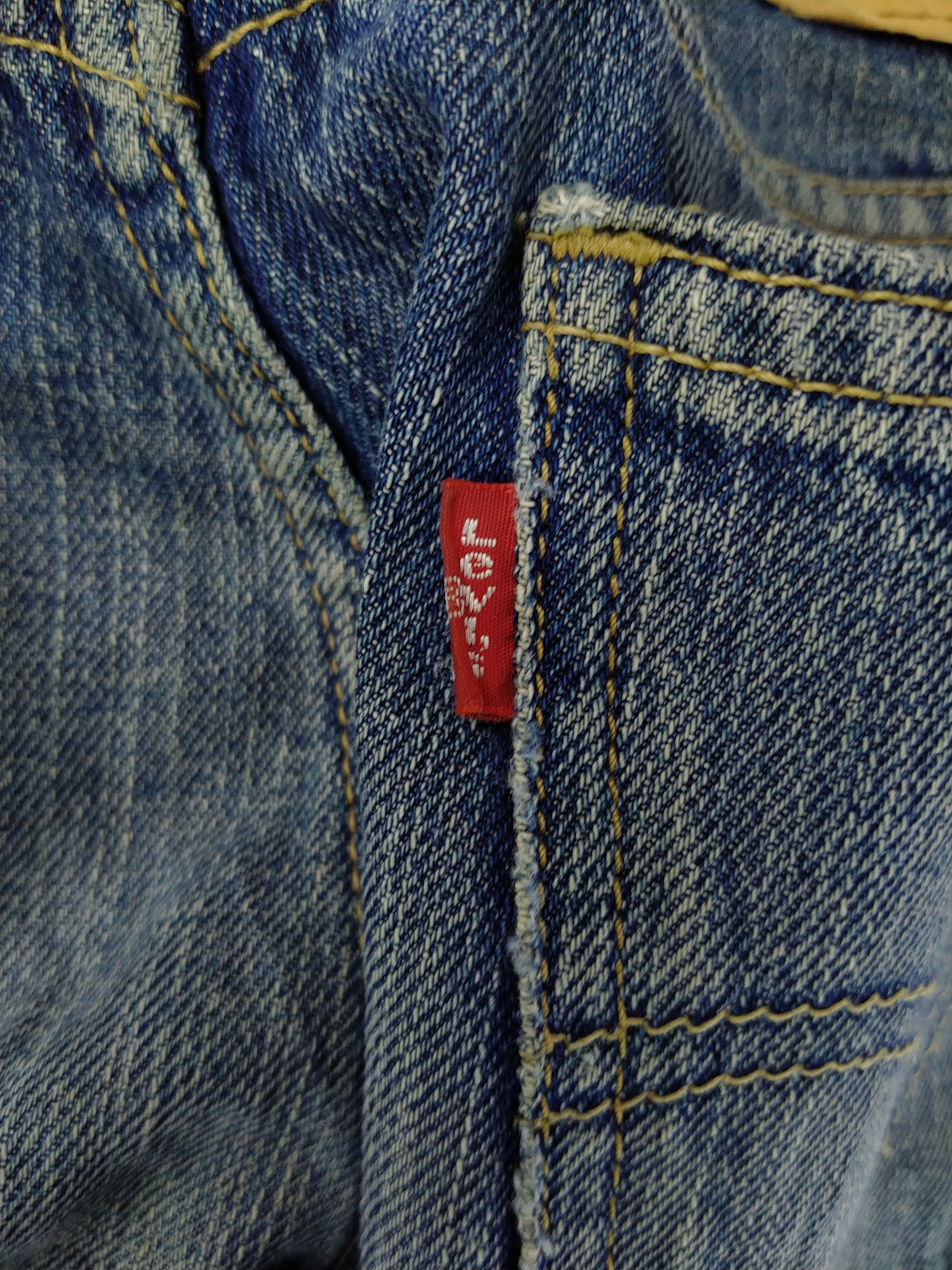 Levi's Blue Levi's 505 Distressed Denim 33x29.5 -JN192 Size US 33 - 13 Thumbnail