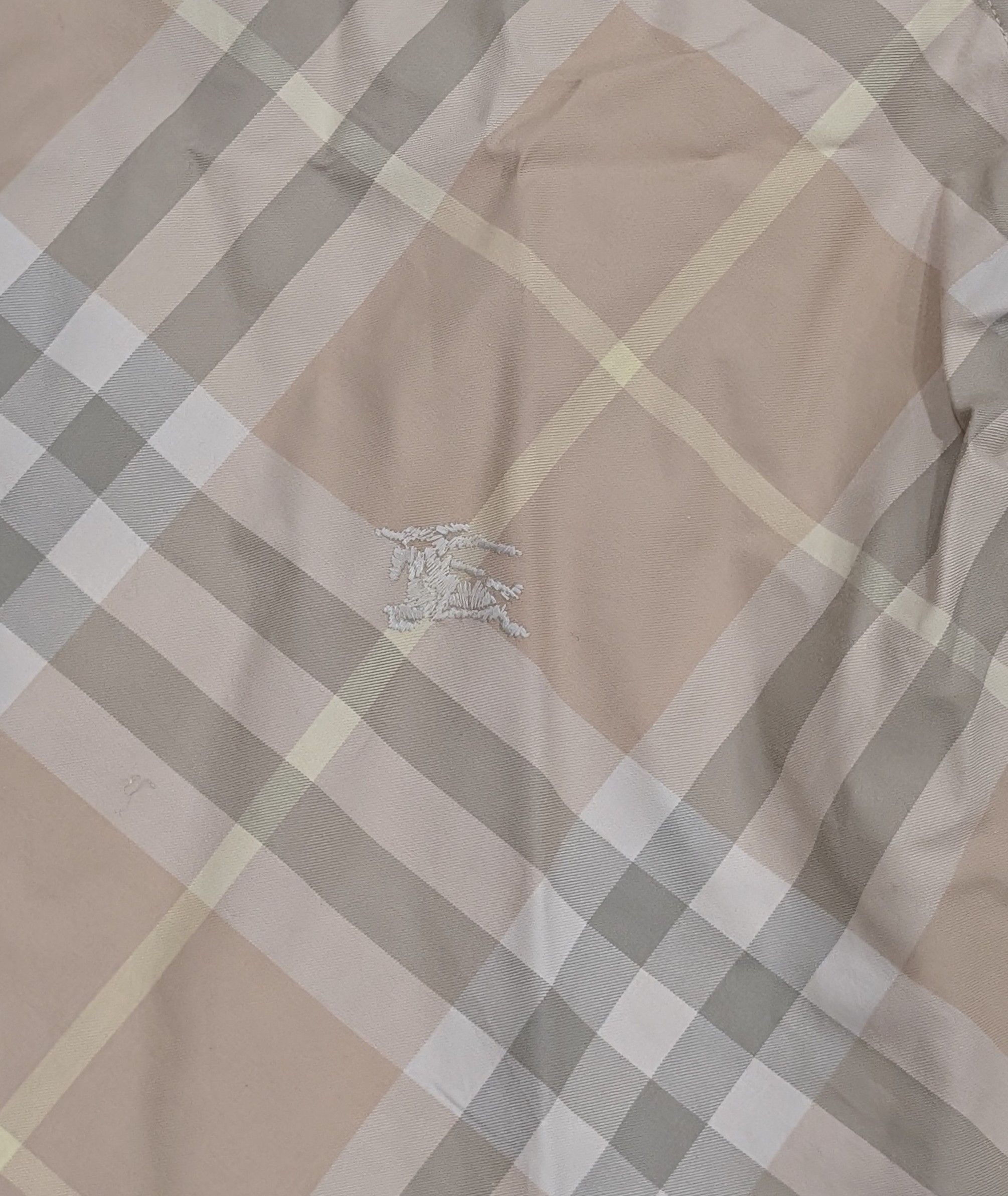 Burberry Burberry Checked Cotton SS Button Up Shirt Flax IP Large Size US L / EU 52-54 / 3 - 4 Thumbnail