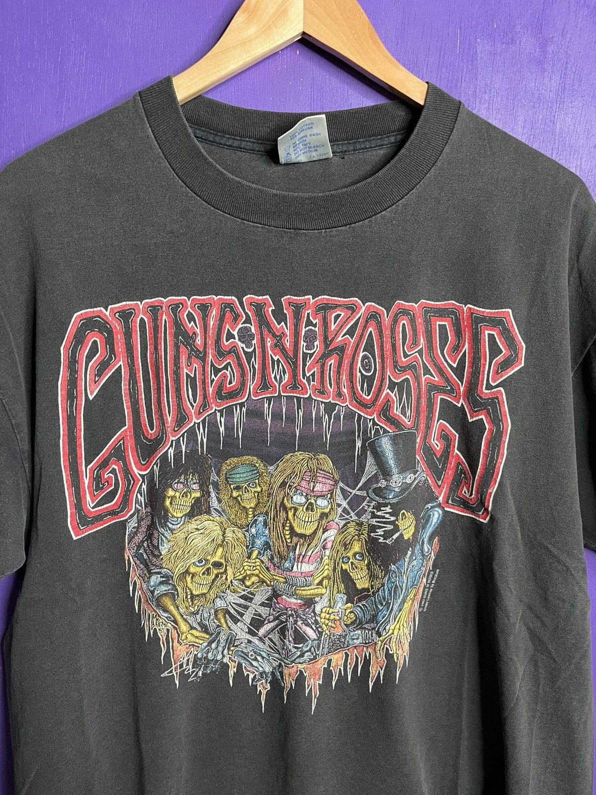 Band Tees × Vintage Vintage 91/92/93 Guns N Roses tour t-shirt Size US XL / EU 56 / 4 - 3 Thumbnail
