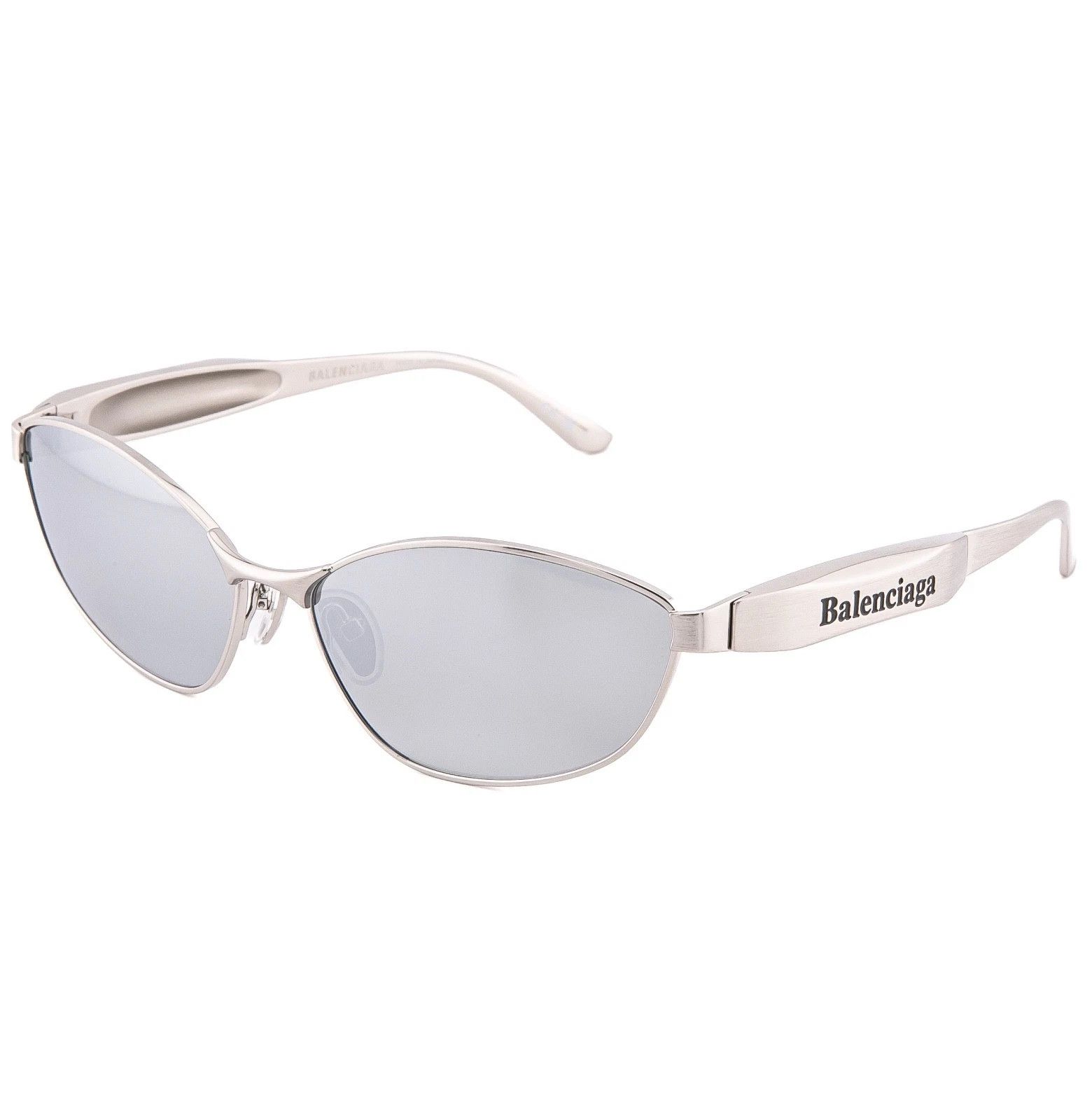 Balenciaga BALENCIAGA 0356 Silver Mirror 004 Fashion Sunglasses BB0356S Size ONE SIZE - 5 Thumbnail