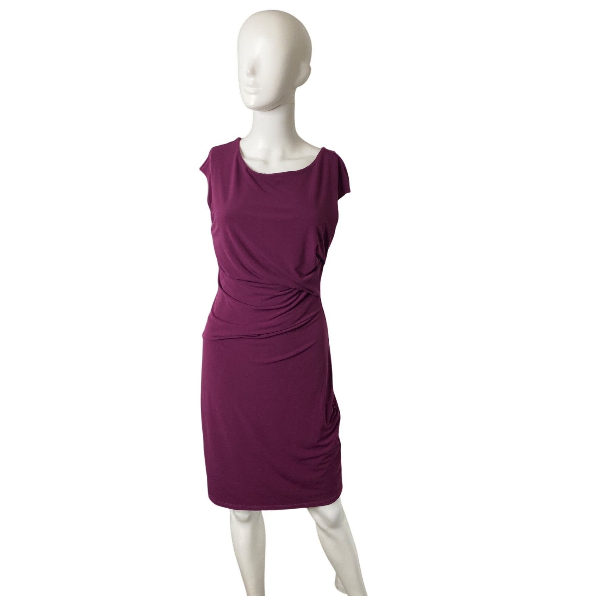 Velvet VELVET BY GRAHAM & SPENCER WOMEN'S PLUM BODY-HUGGING SHEATH Size M / US 6-8 / IT 42-44 - 1 Thumbnail