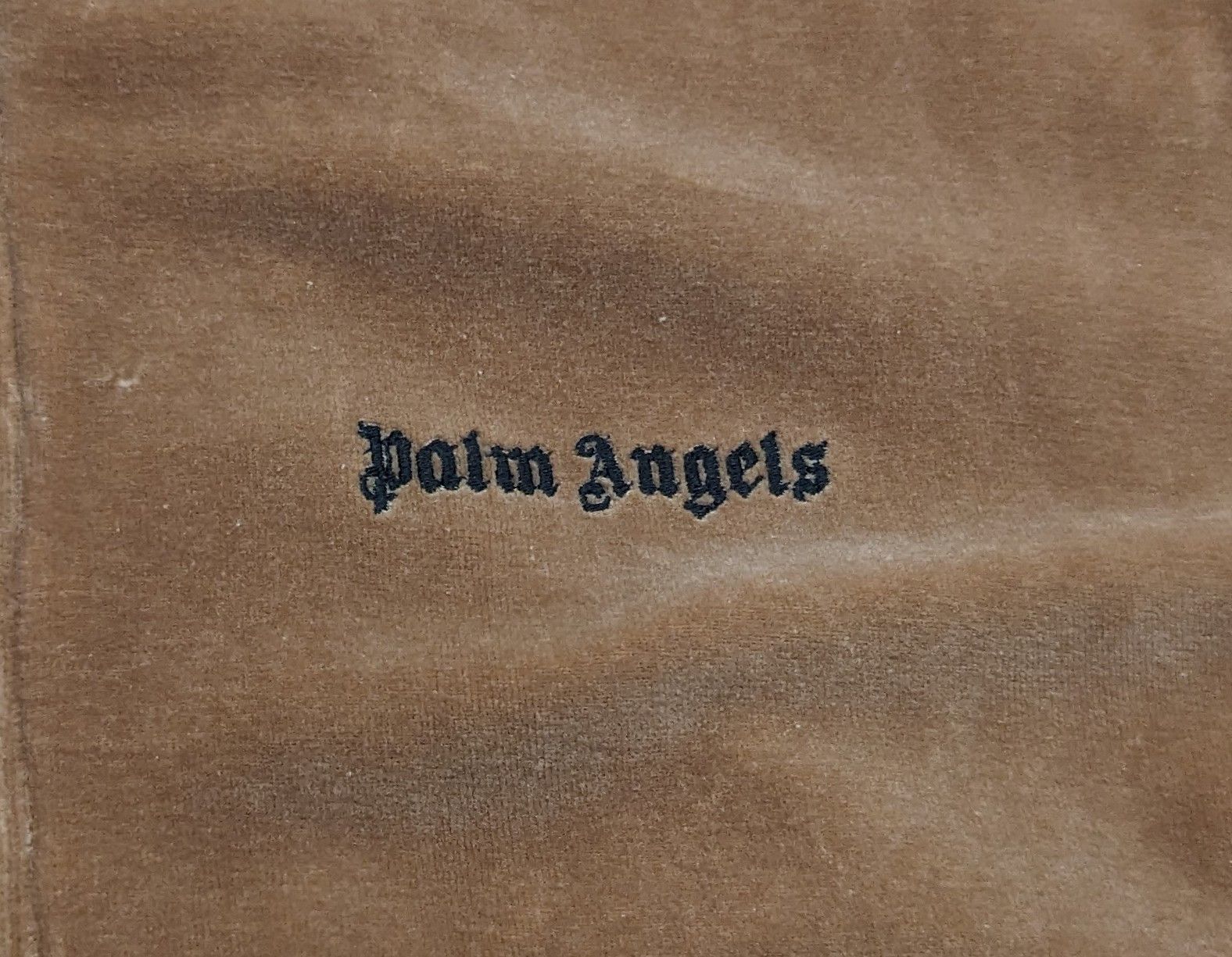 Palm Angels PALM ANGELS Velvet Side Stripe Track Jacket Beige Large Size US L / EU 52-54 / 3 - 3 Thumbnail