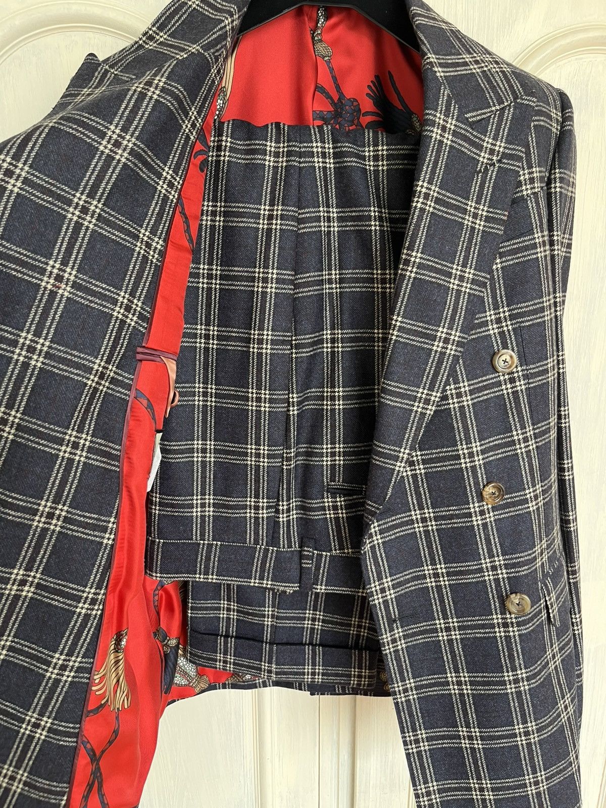 Gucci Gucci Double-Breasted Woolen Suit Size 46R - 21 Thumbnail