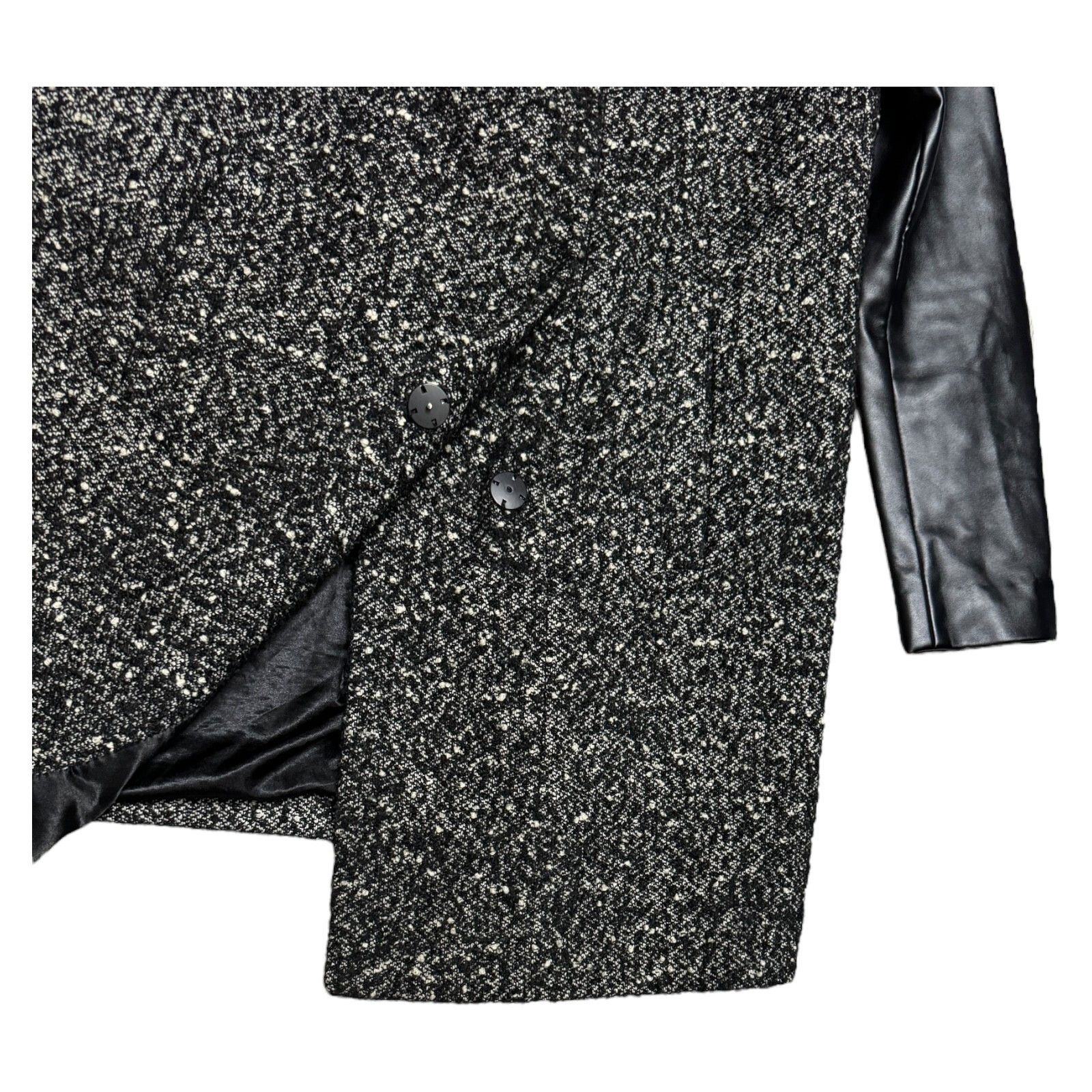 Kenneth Cole Kenneth Cole New York Wool Faux Leather Winter Coat Medium Size M / US 6-8 / IT 42-44 - 2 Thumbnail