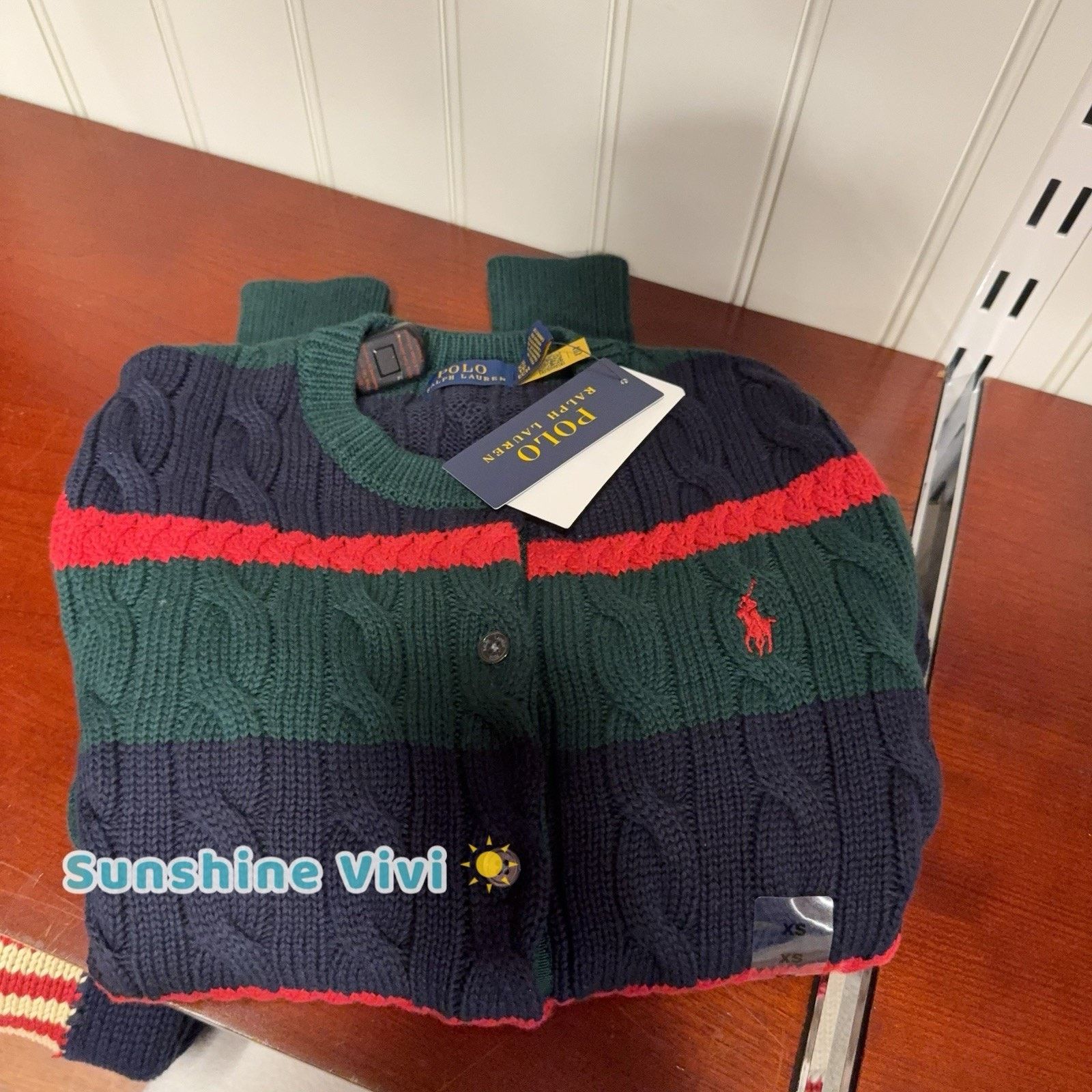 Ralph Lauren NEW Polo Ralph Lauren Women Cable Knit Cardigan Sweater Size XS / US 0-2 / IT 36-38 - 8 Thumbnail