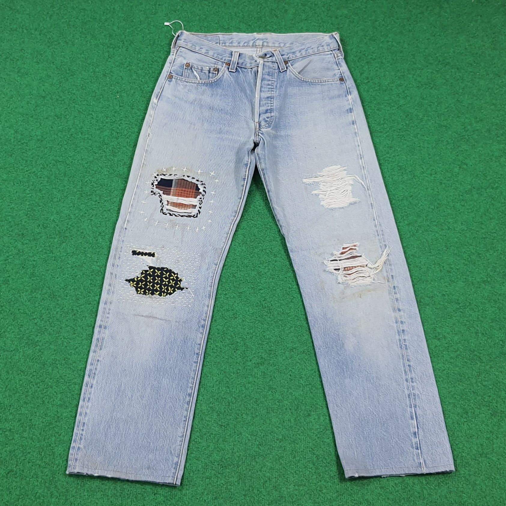 Levi's Vintage Levi's 501 Custom Sashiko Repair Distressed C297N11 Size US 28 / EU 44 - 1 Thumbnail