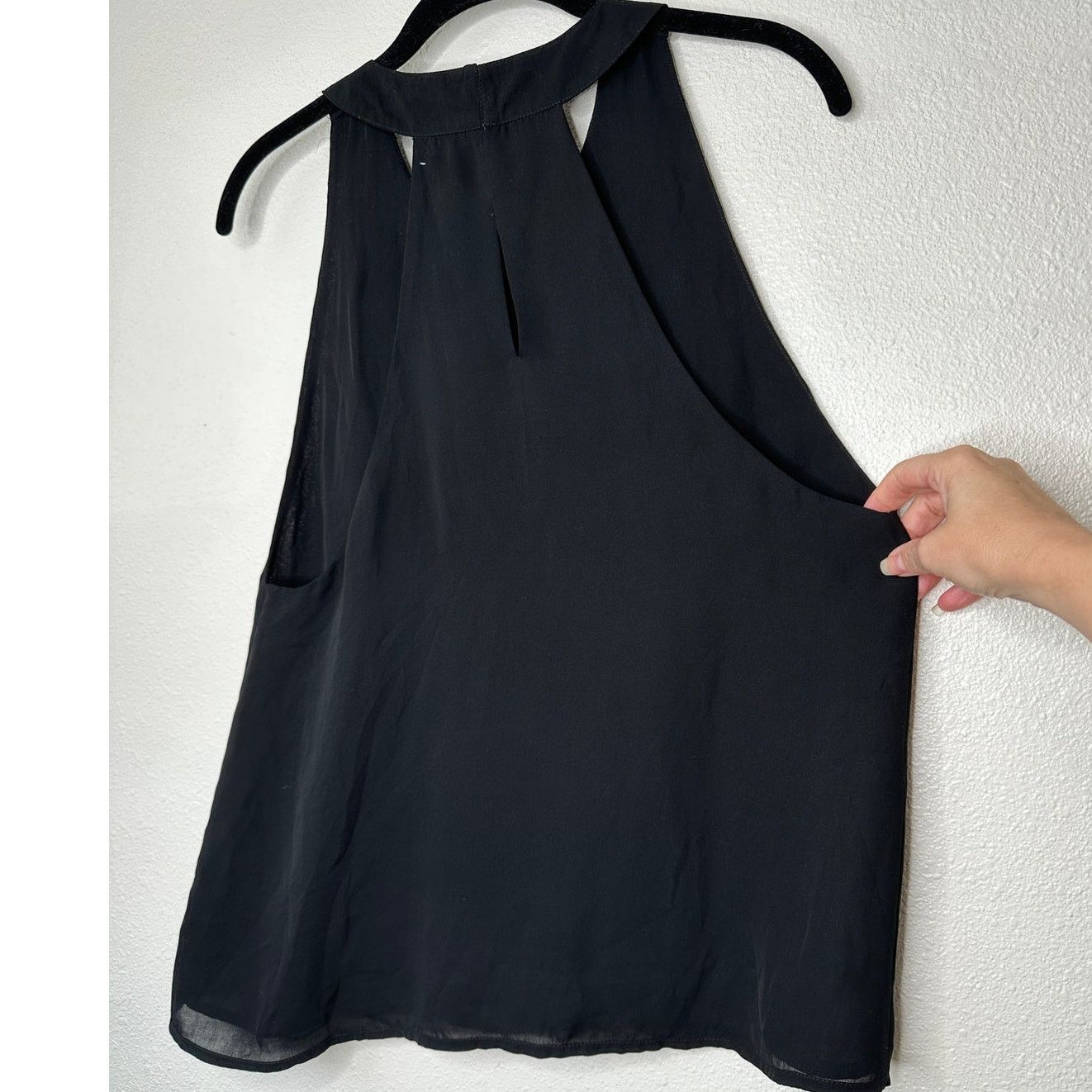 Other MLV Black Sequin Beads Sleeveless Keyhole Back Tank Blouse M Size M / US 6-8 / IT 42-44 - 6 Thumbnail
