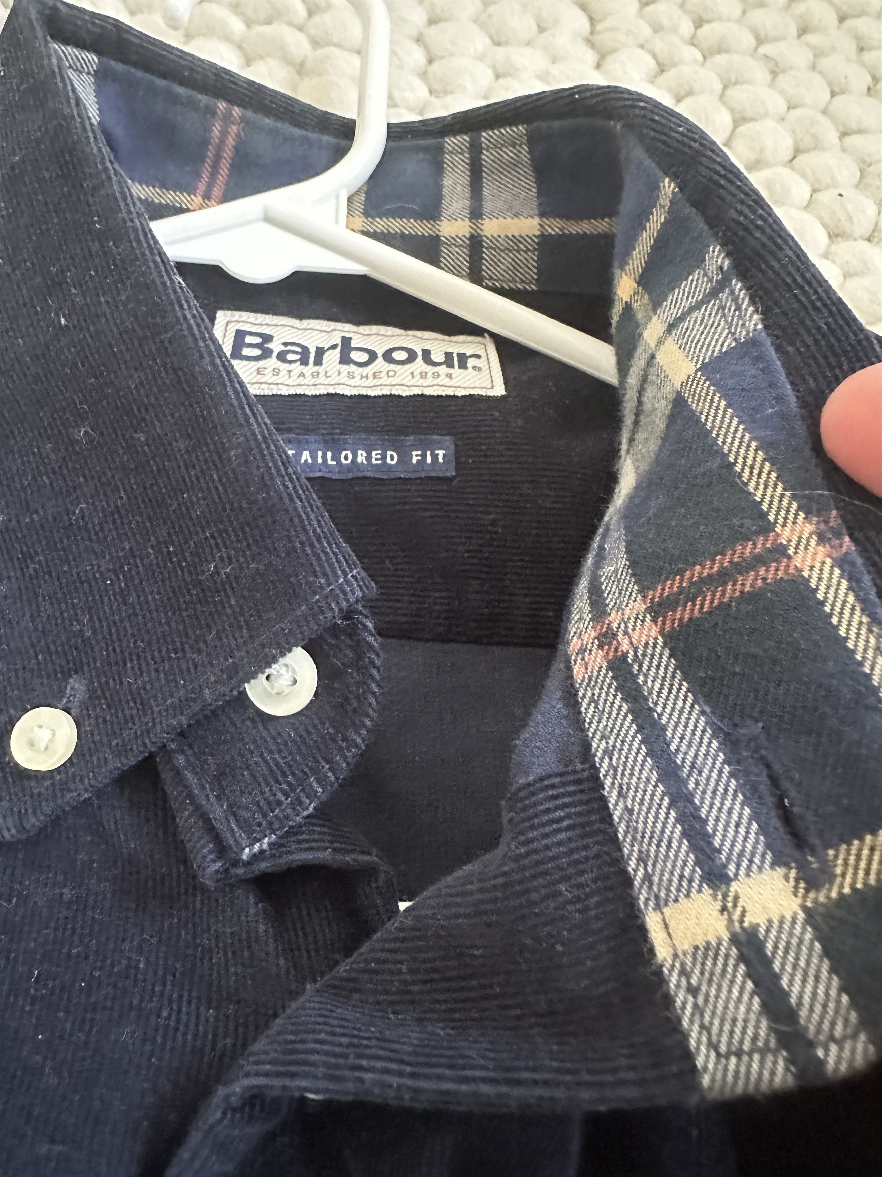 Barbour Barbour Wale Corduroy Button Up Plaid Lined Size US M / EU 48-50 / 2 - 5 Thumbnail